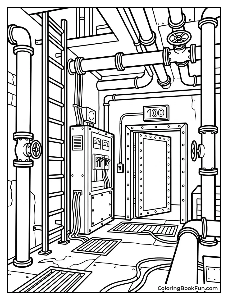 Pipes Filling Dark Basement