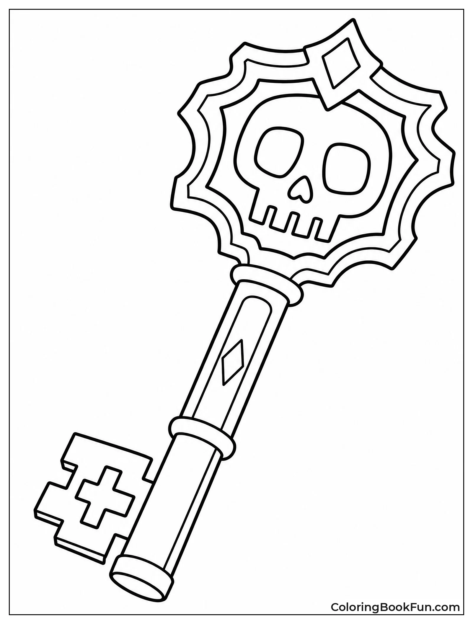 Red Skeleton Key Up Close