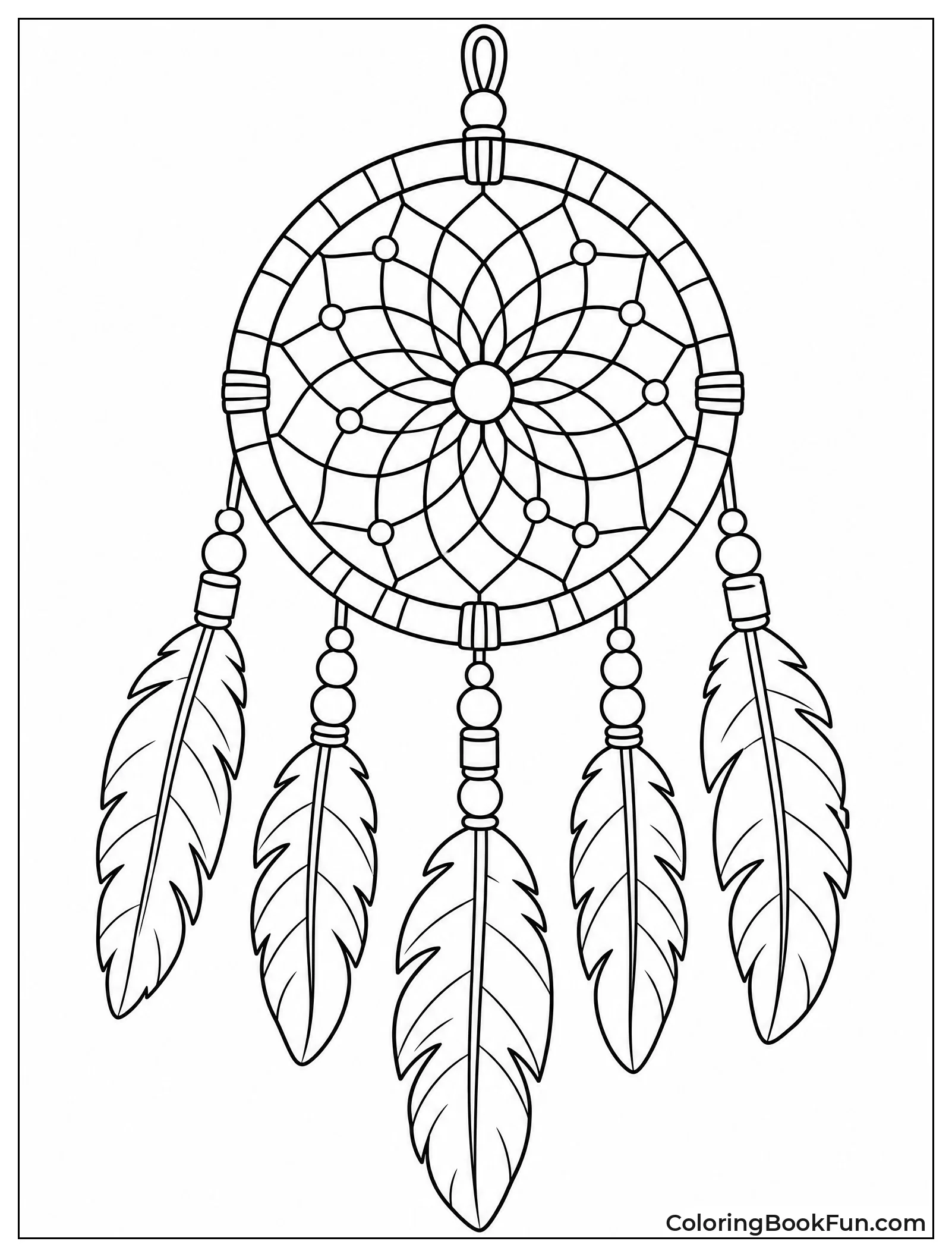 Beads Line the Dreamcatcher Web