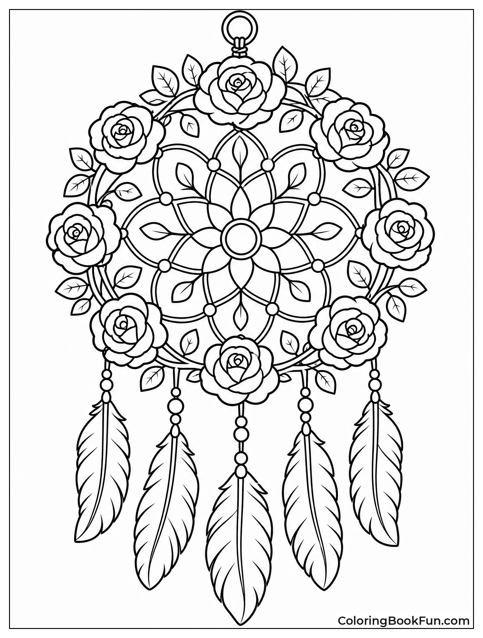 Roses Wreath the Floral Hoop