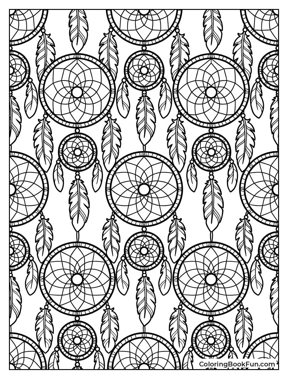 Hoops Interlock Across the Page