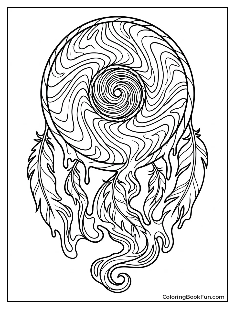 Swirls Melt into Psychedelic Vortex