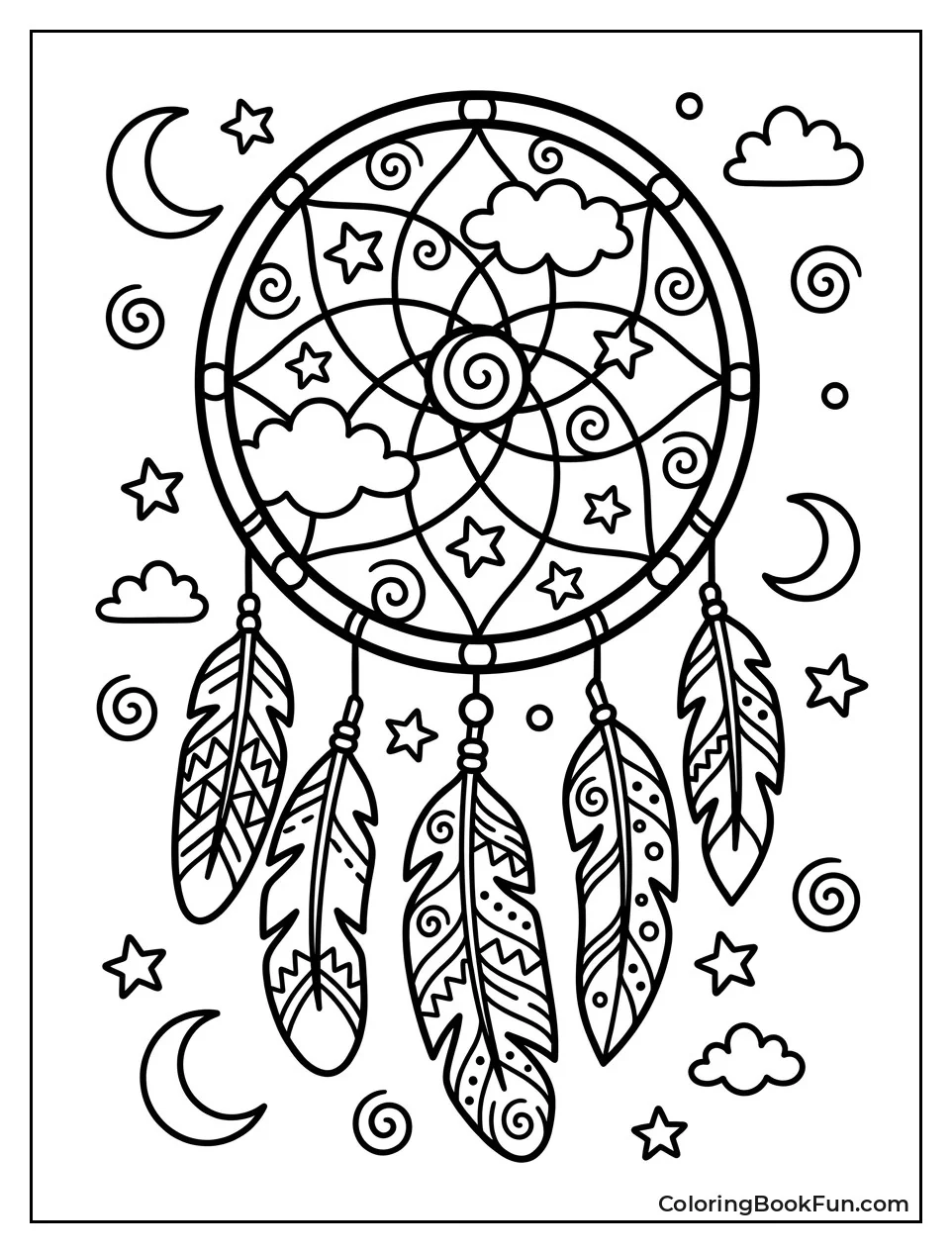 Doodles Fill Whimsical Dream Web