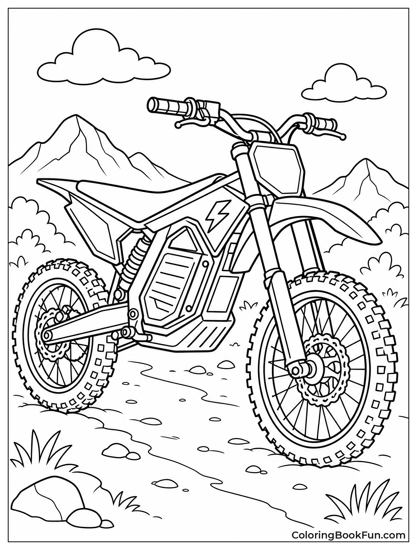 Rider on Electric Dirt Bike