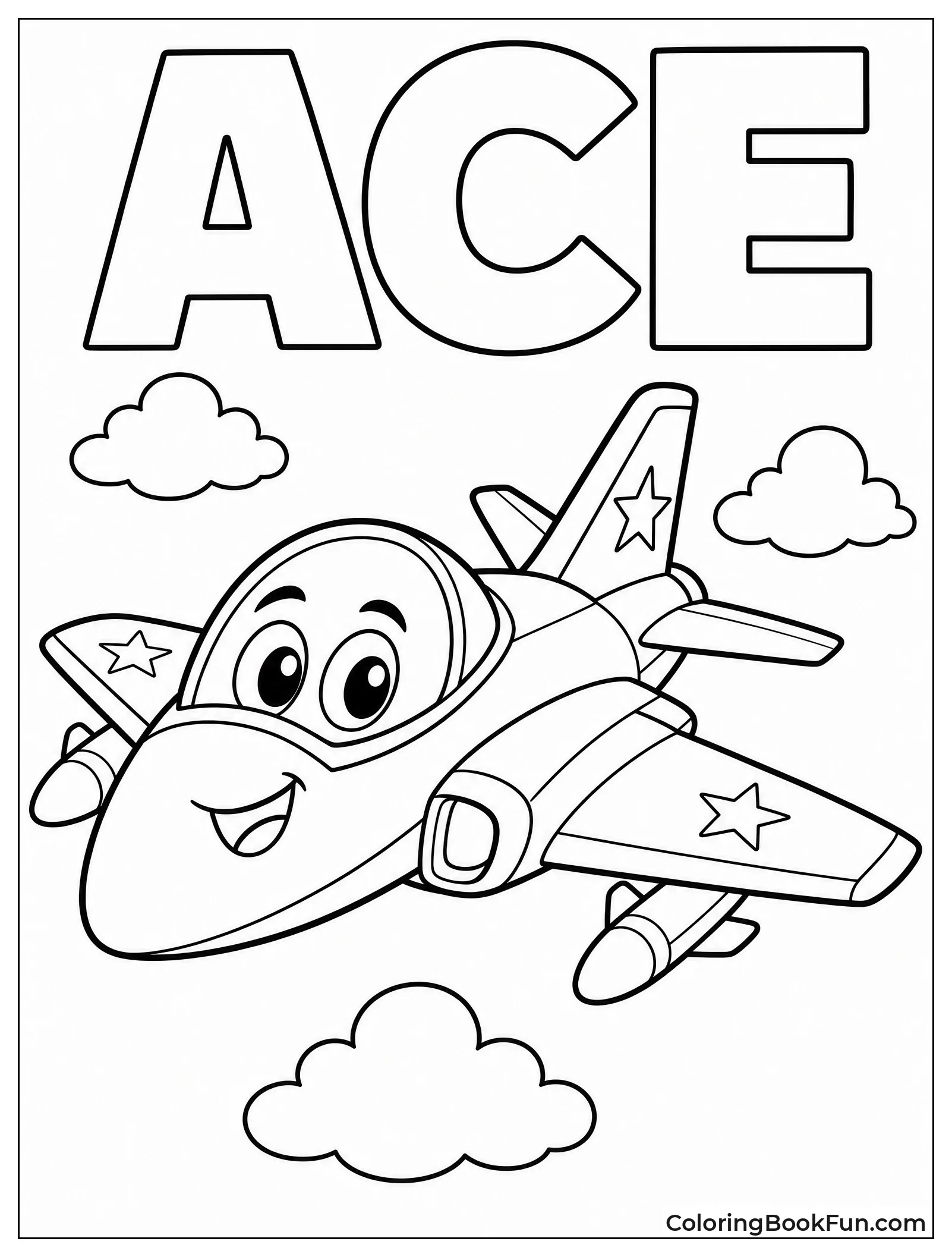 Cute Jet with Big Eyes