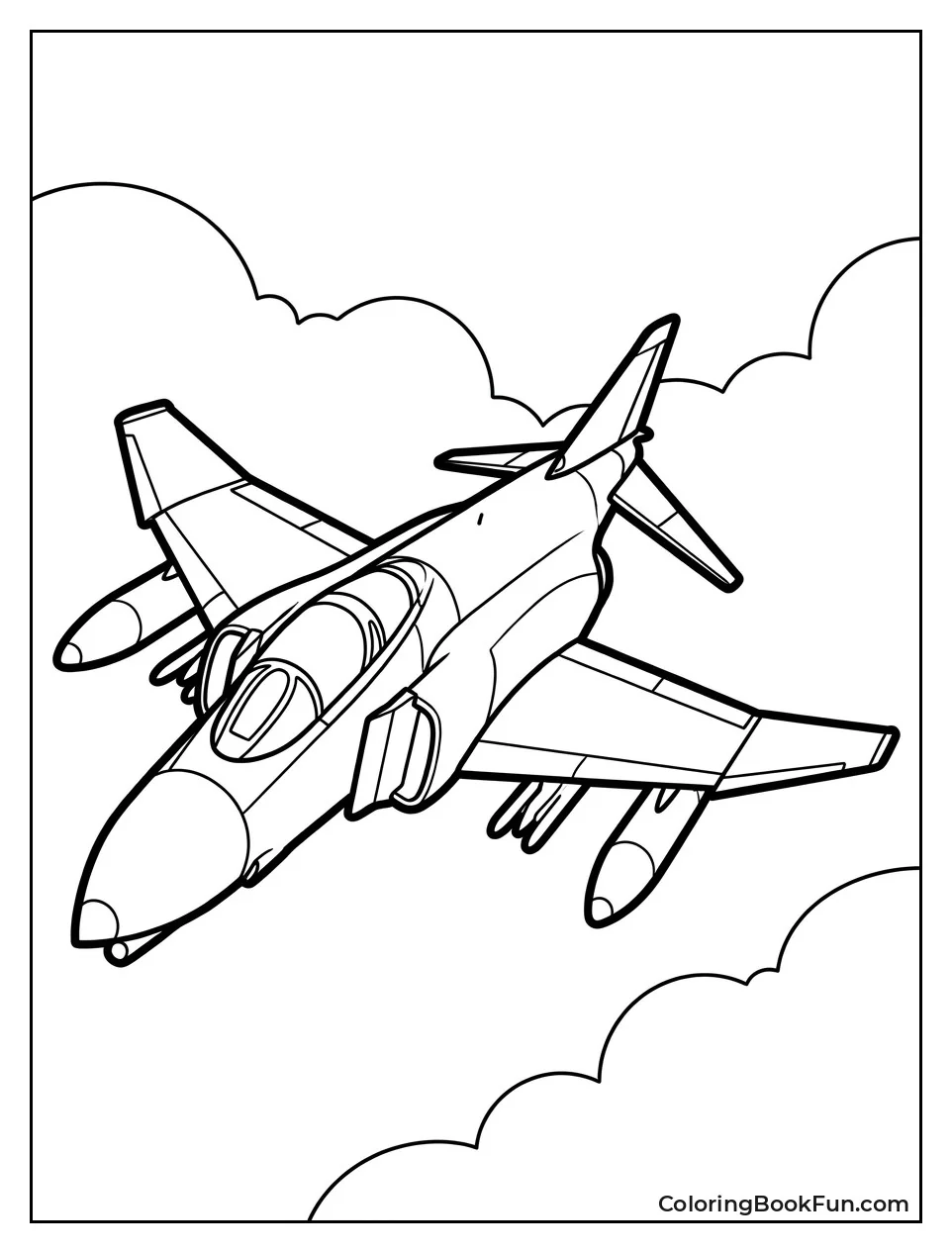 Old Twin-Engine Jet in Sky