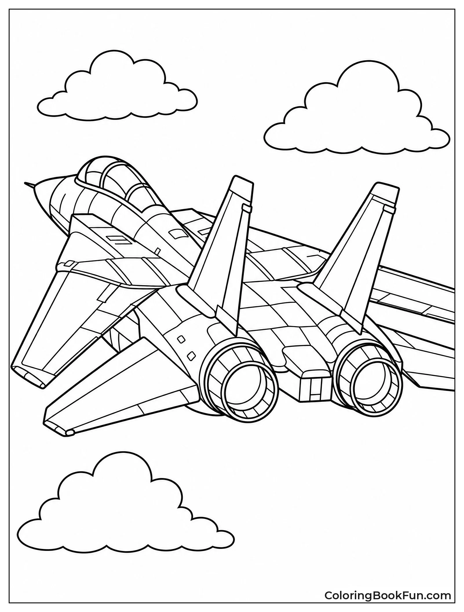 F-14 Seen from Behind