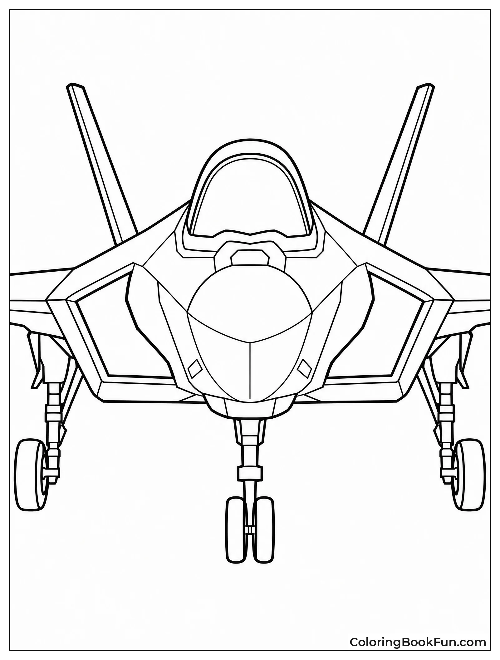 F-35 Viewed Straight from Front