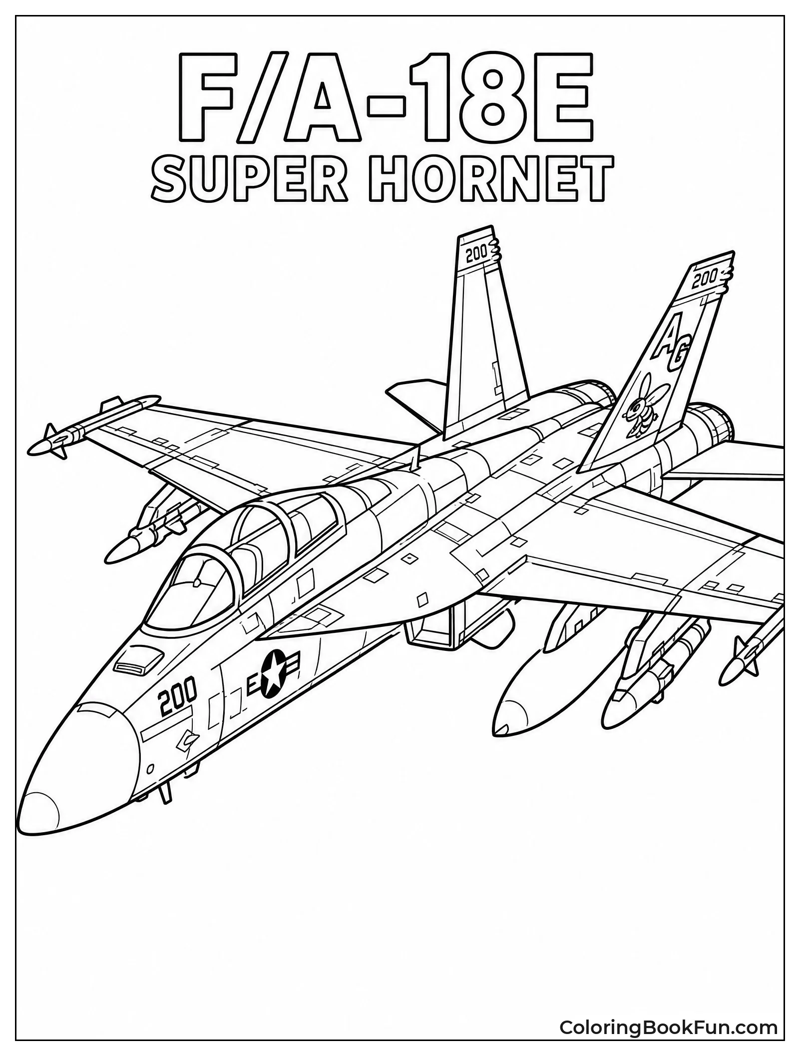 Detailed Super Hornet in Flight