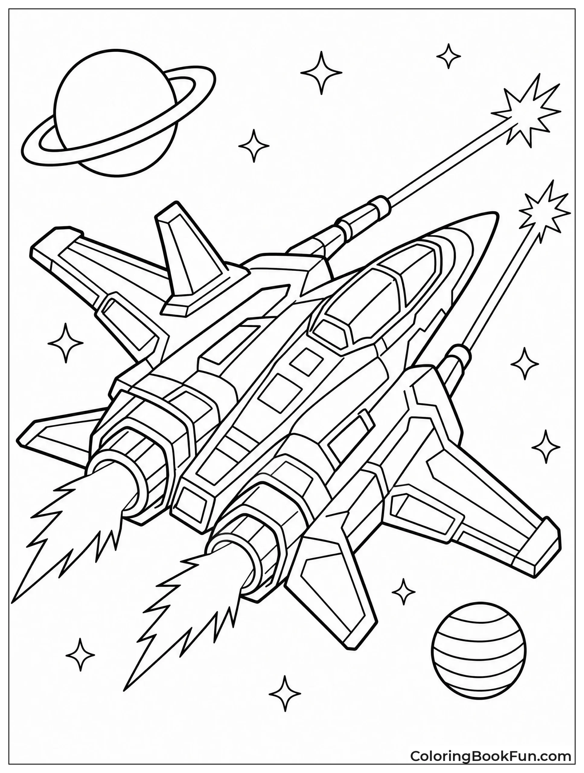 Sci-Fi Jet with Laser Guns