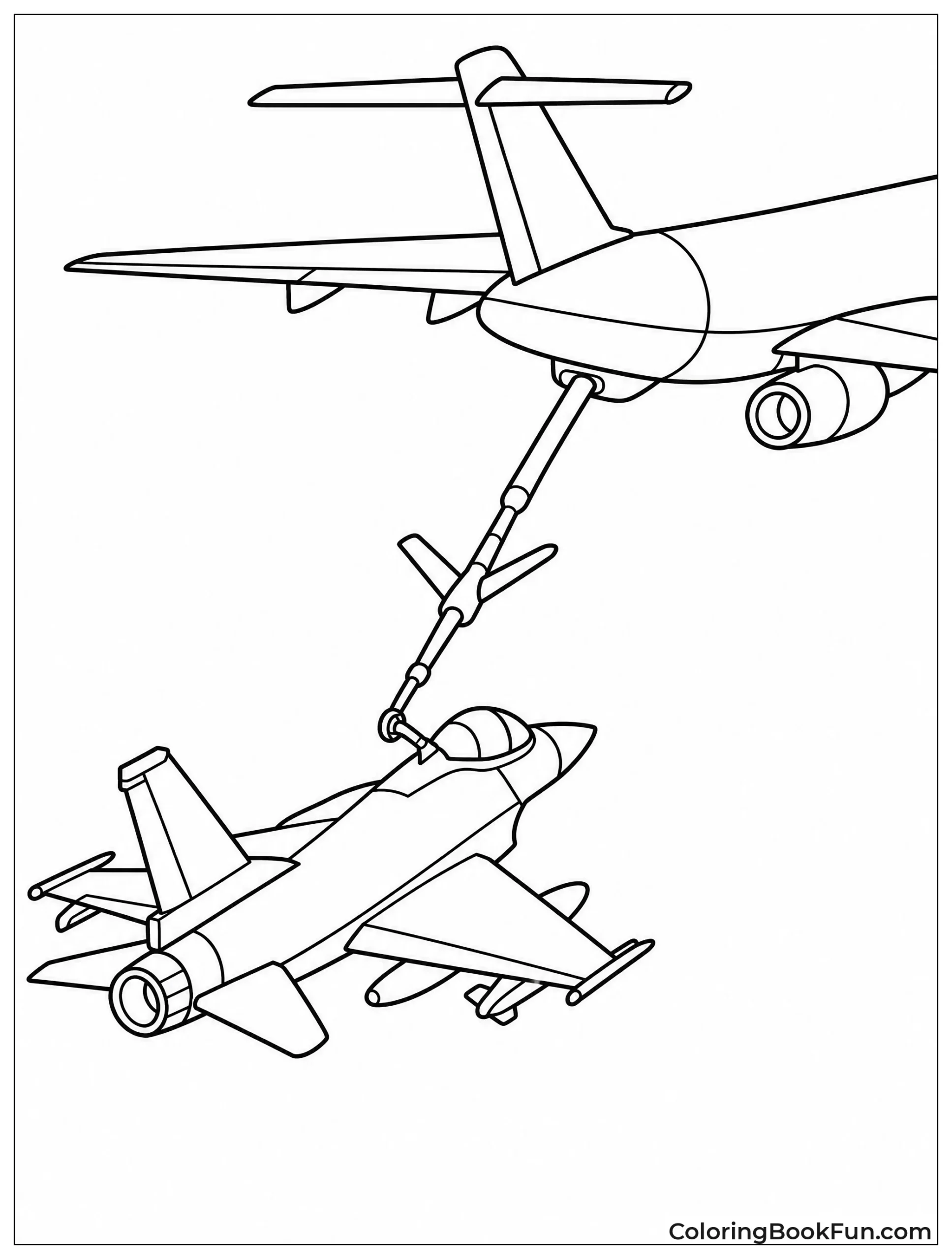 Jet Refueling from Big Tanker