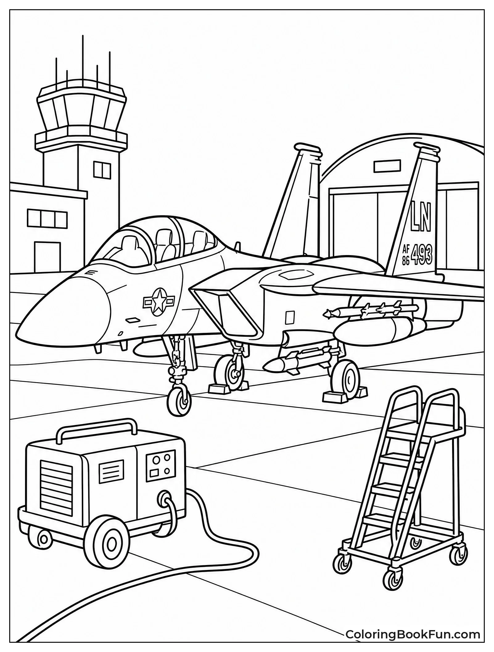 F-15 Parked at Airbase