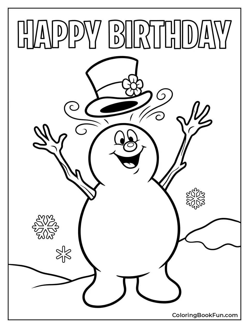 Frosty Comes Alive with Big Smile