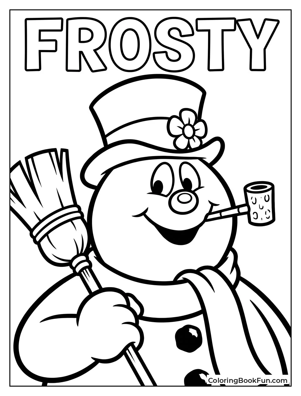 Frosty Smiles in His Top Hat