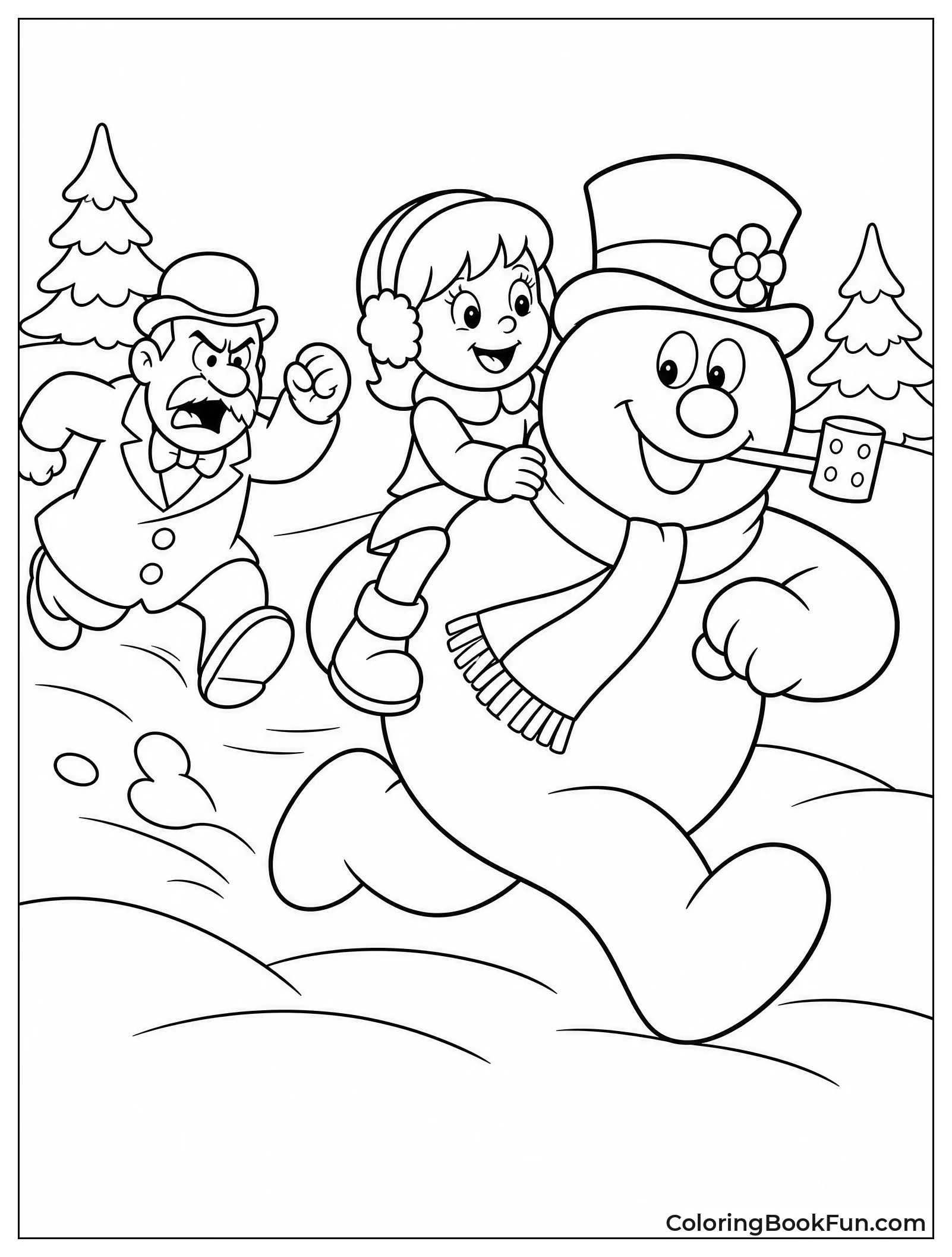Frosty Runs with Karen on His Back