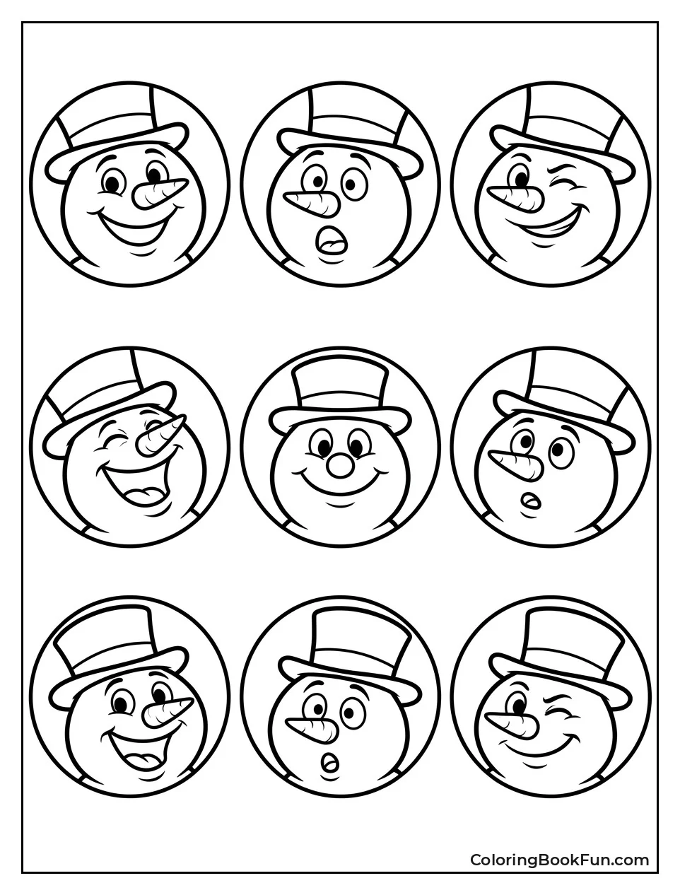 Frosty Shows Many Different Faces