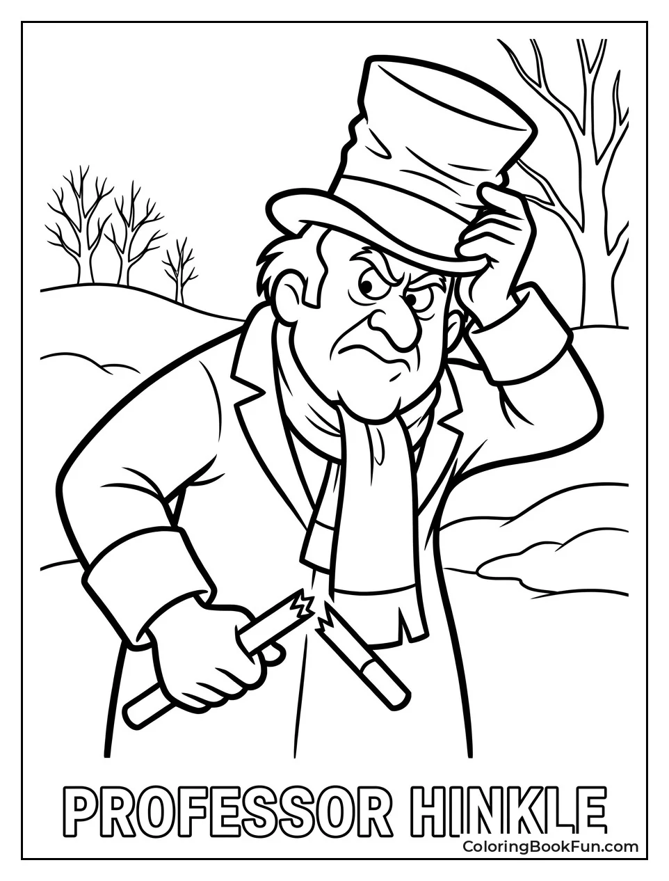 Hinkle Looks Frustrated with His Wand