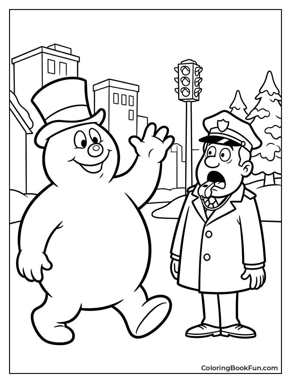 Traffic Cop Swallows His Whistle