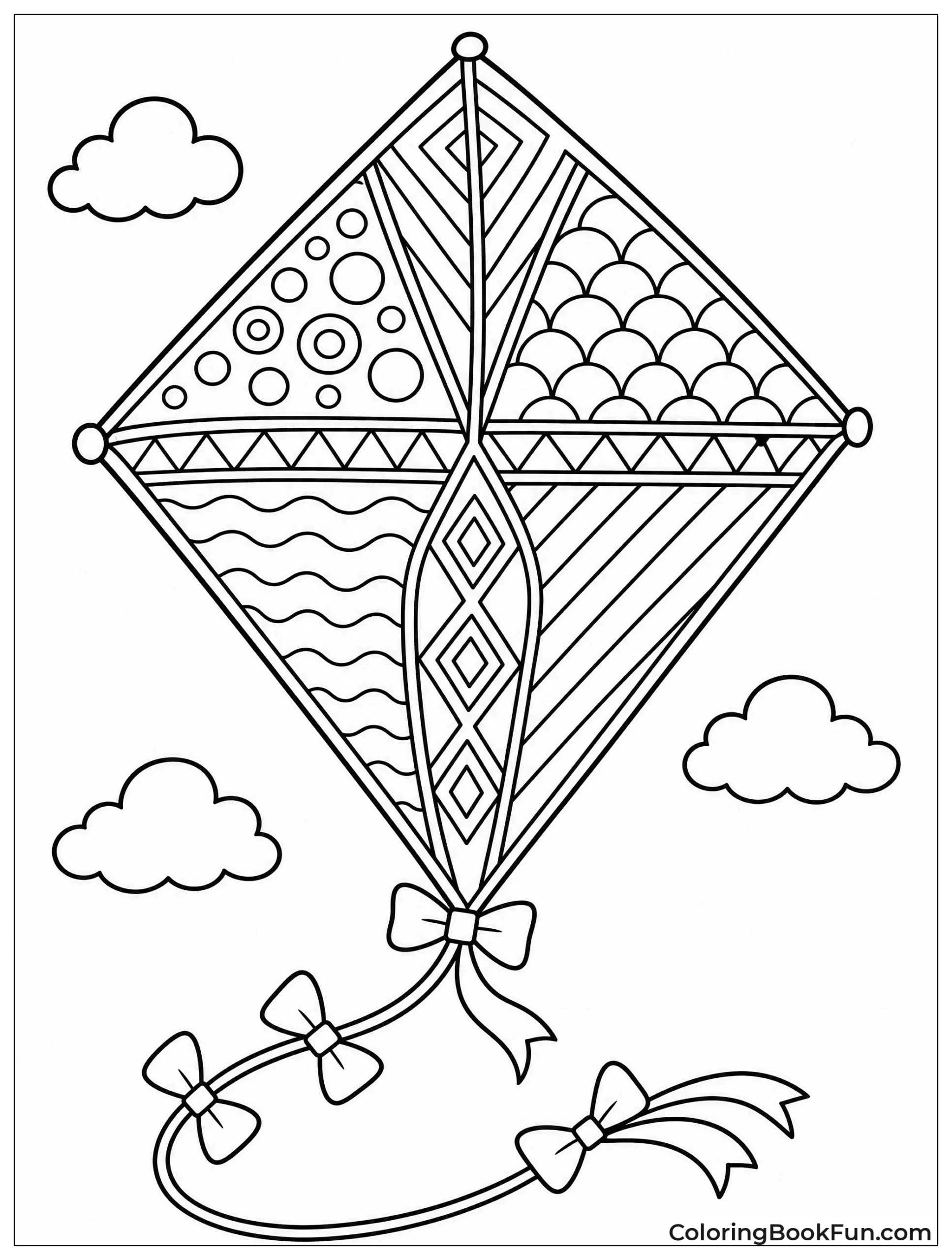 Kite Filled with Geometric Patterns