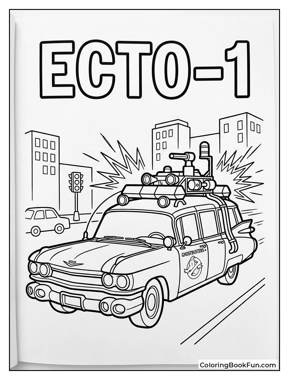 Ecto One Speeding Through City Traffic