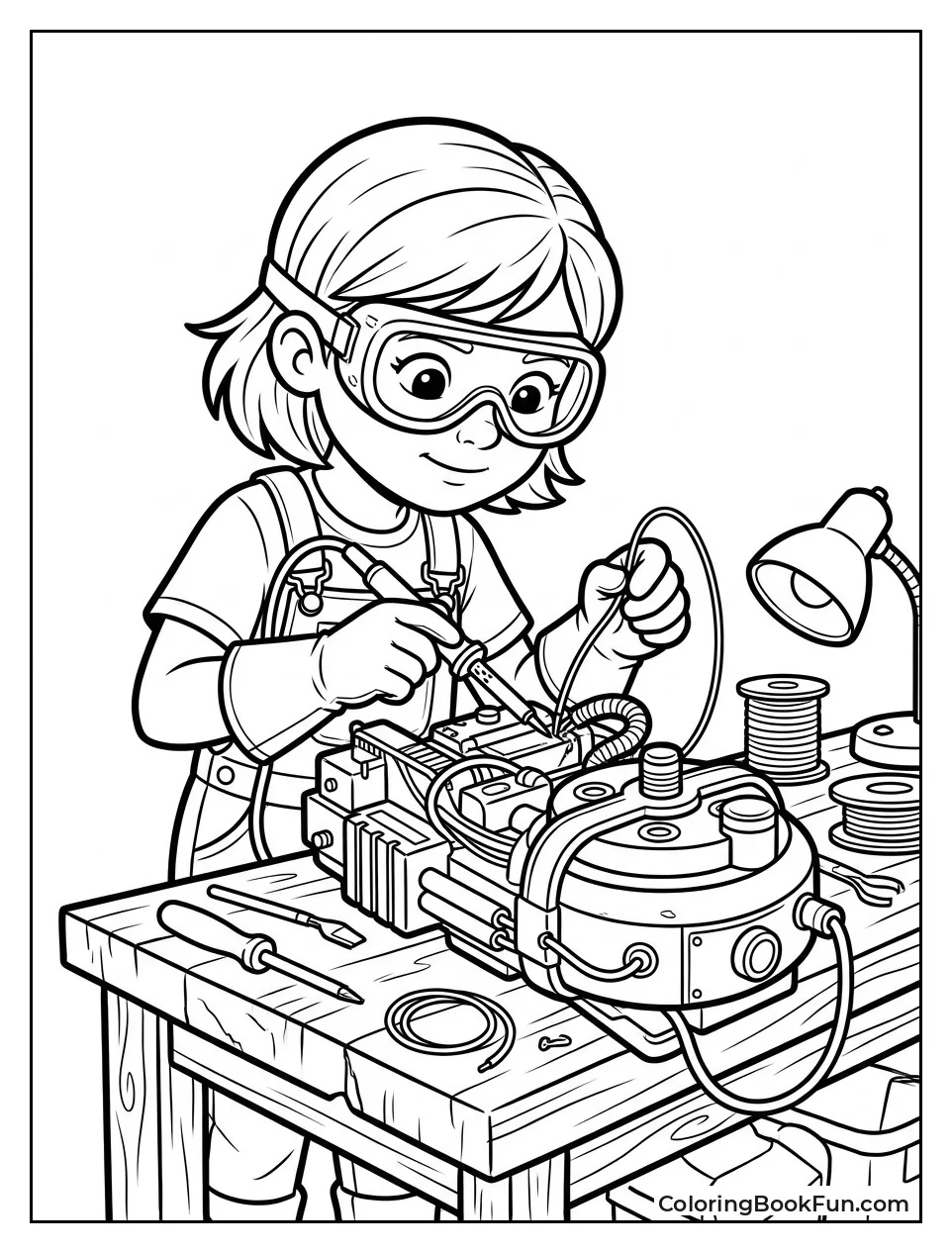 Phoebe Soldering Proton Pack with Goggles