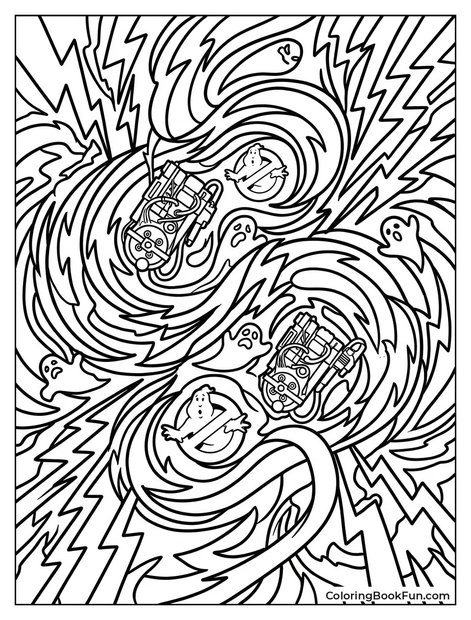 Swirling Proton Streams with Lightning Bolts