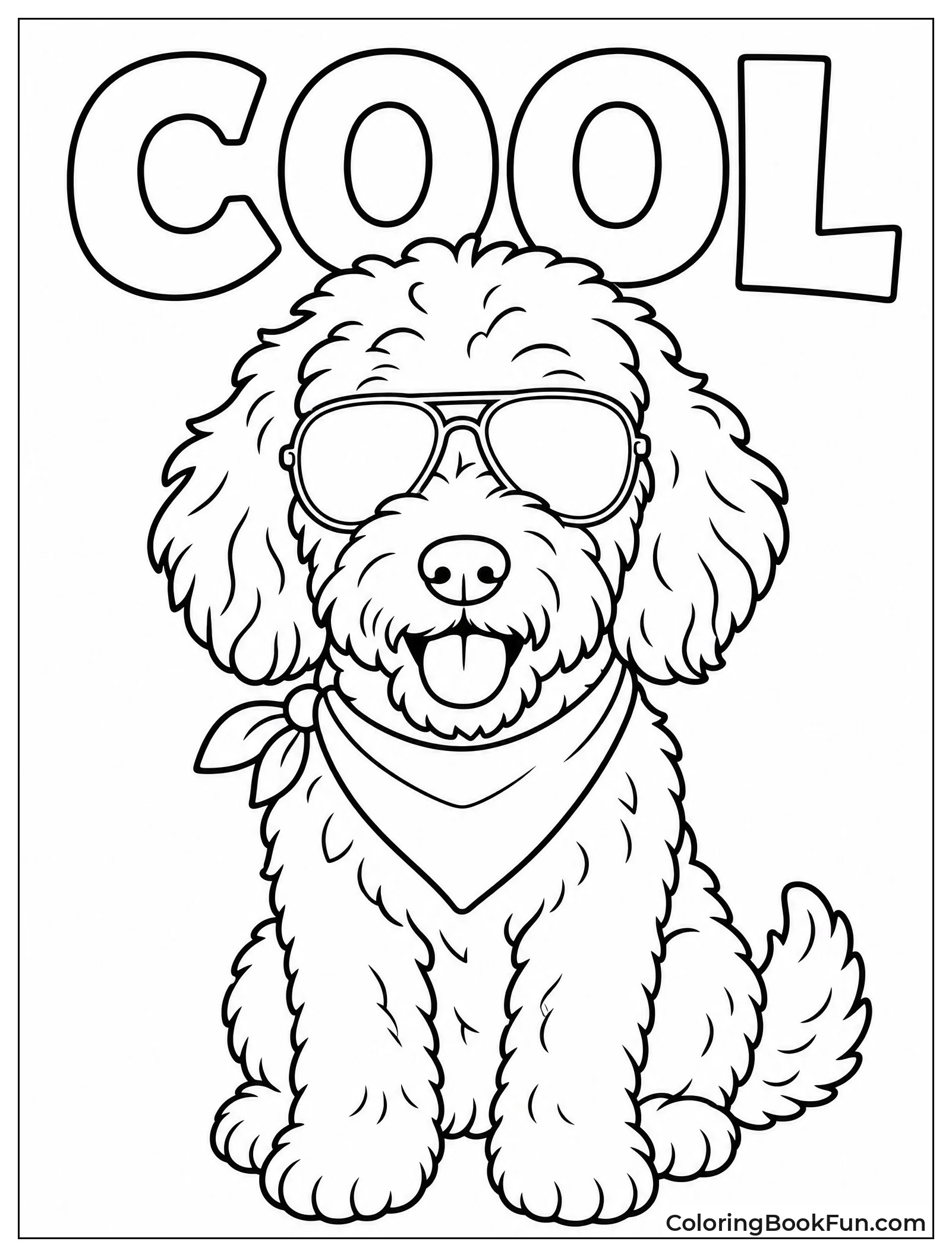 Cool Dog Wears Sunglasses