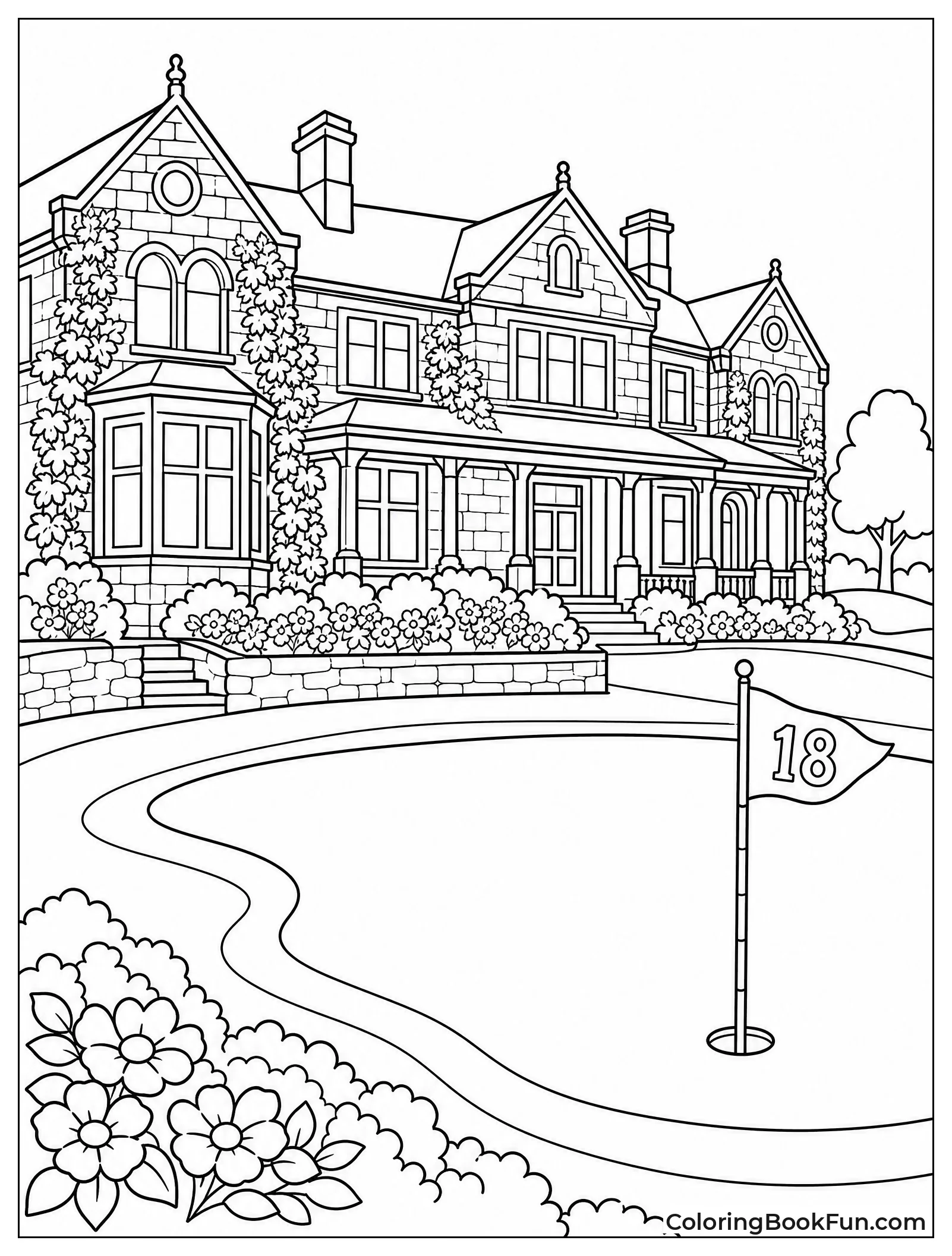 Old Clubhouse Sits by the Green