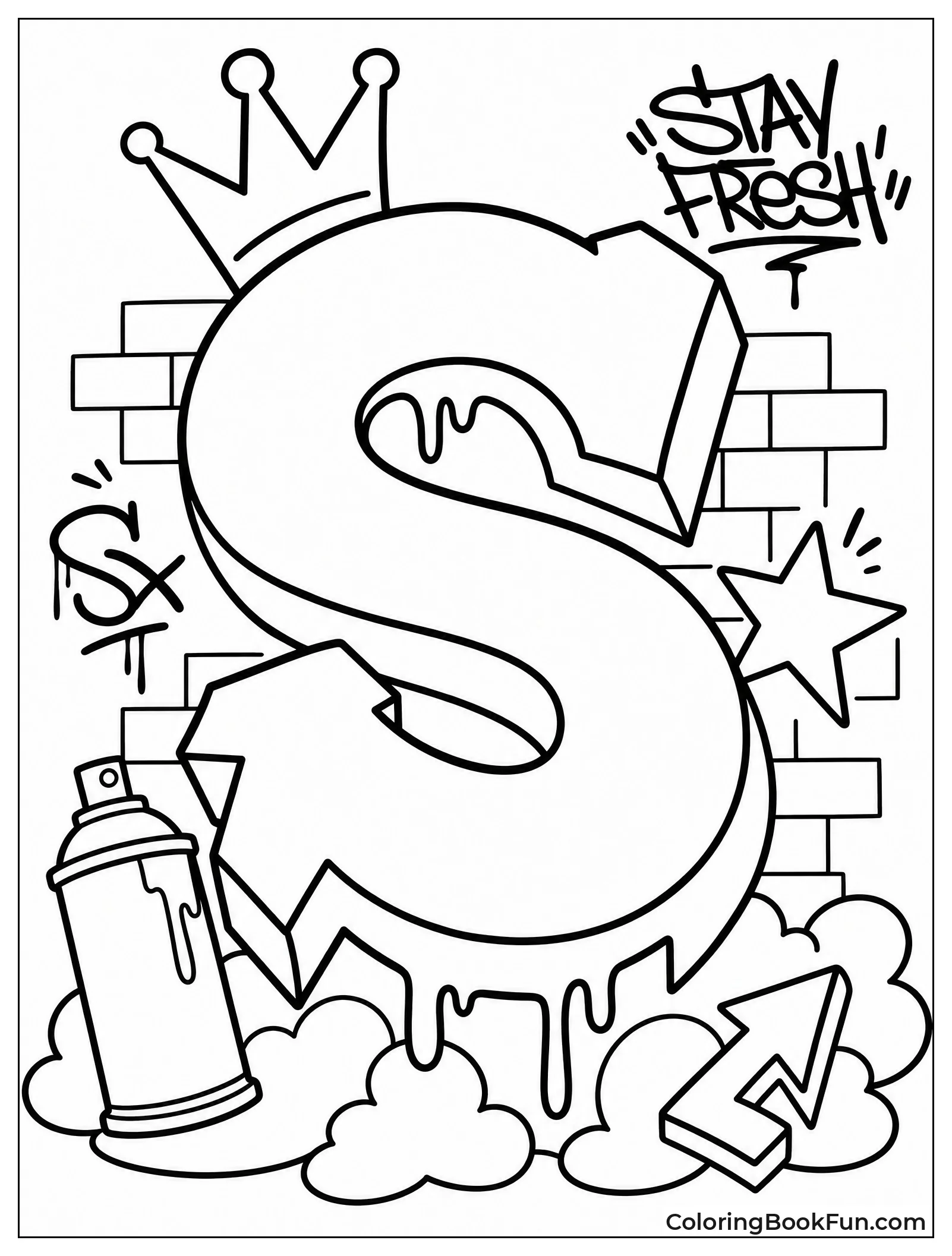 Street Art Covers Bold Letter S