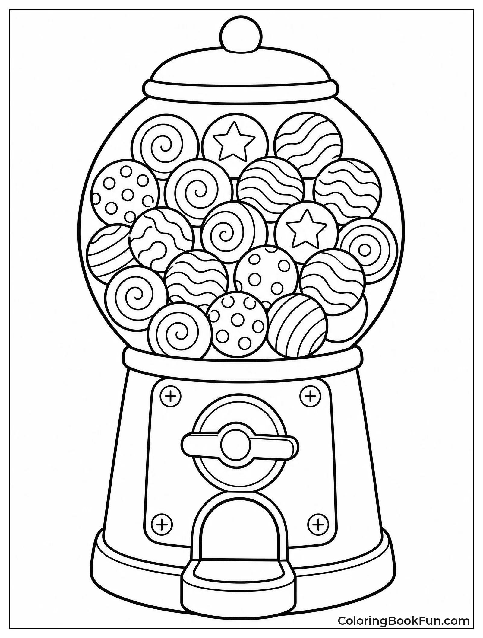 Gumballs Filled with Swirls