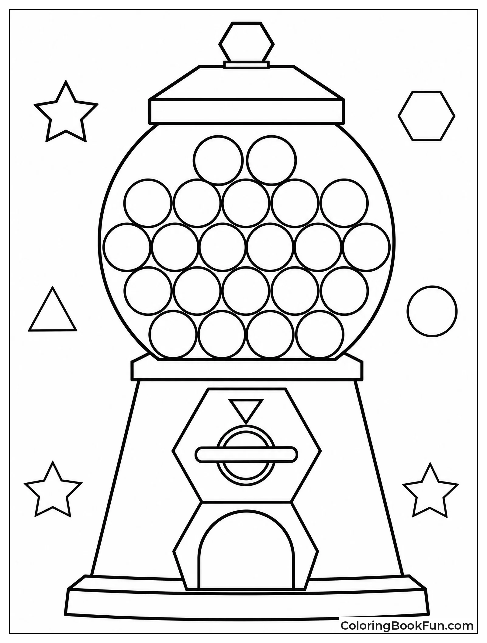 Shapes Form Gumball Machine