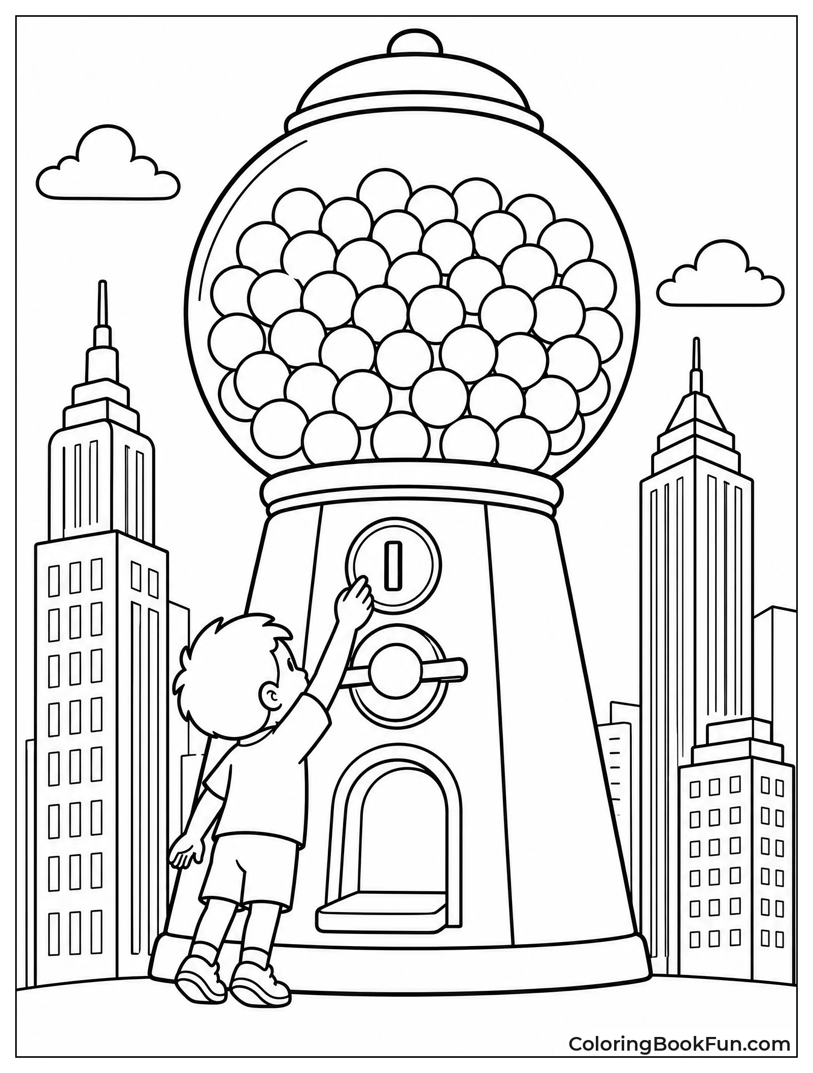 Giant Machine Towers Over Child