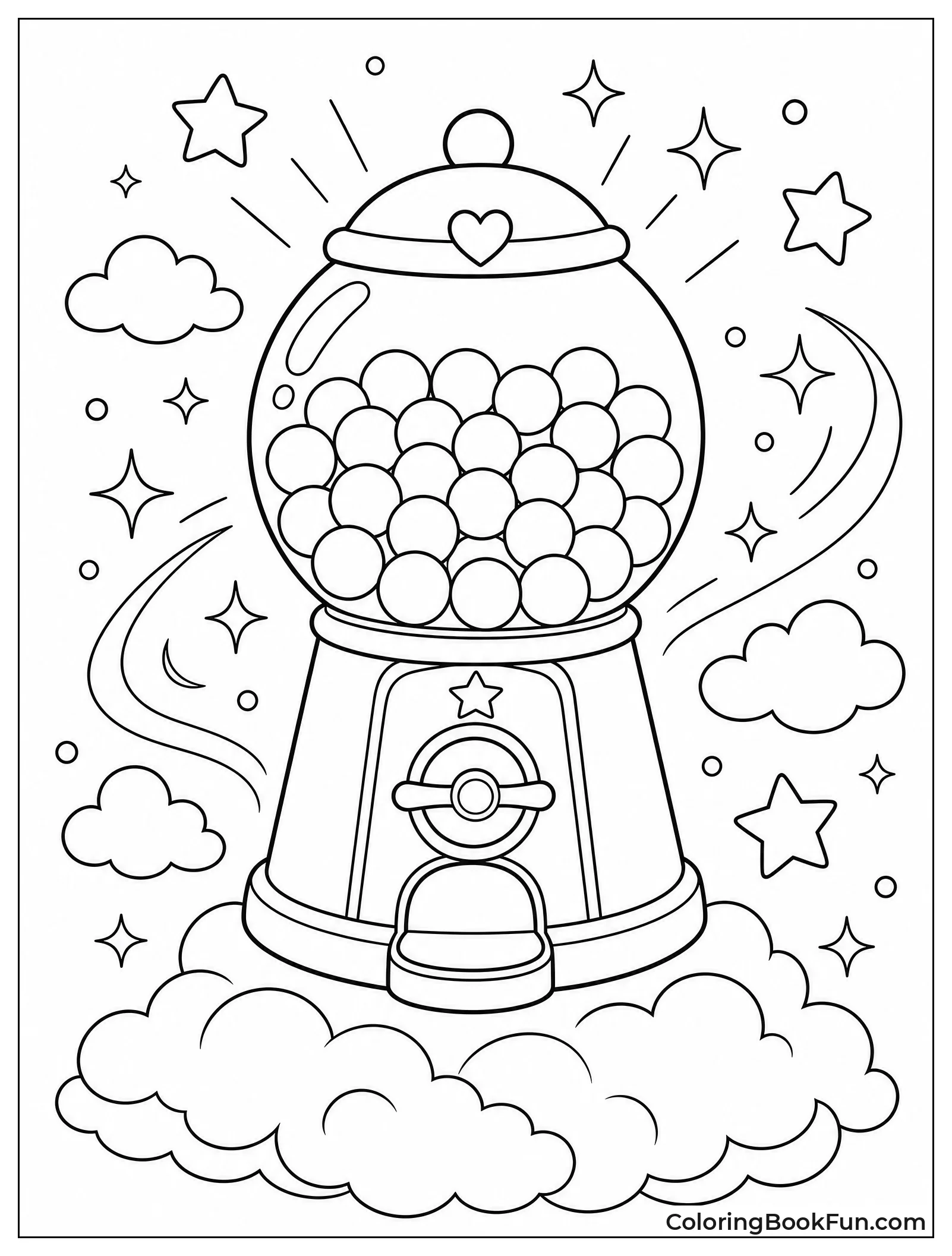Magical Machine Floats in Clouds