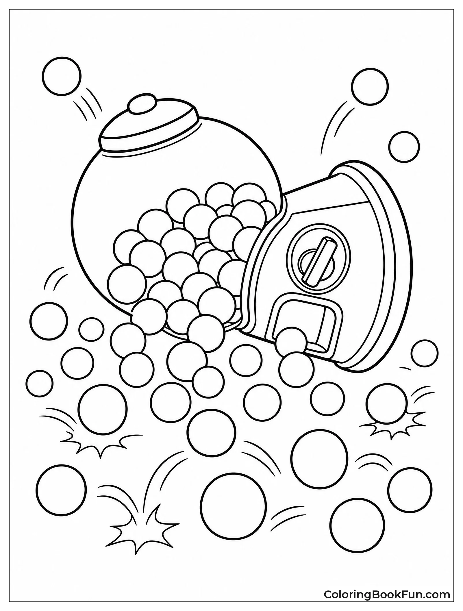 Machine Tips and Spills Gumballs
