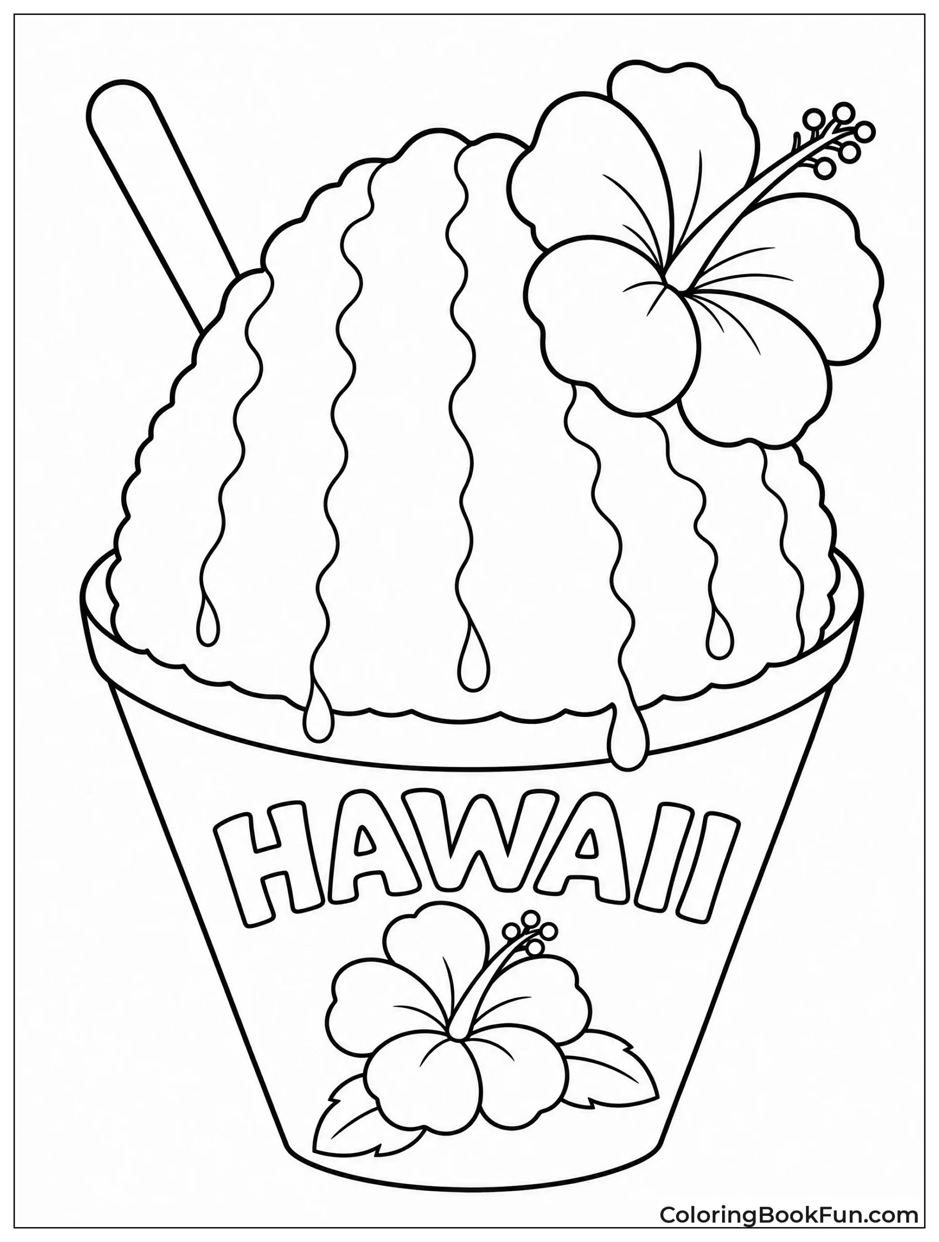 Shave Ice Cone with Syrup