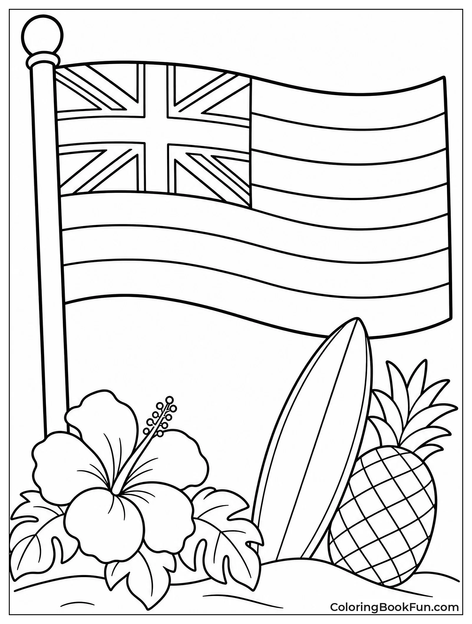 Official Hawaii State Flag