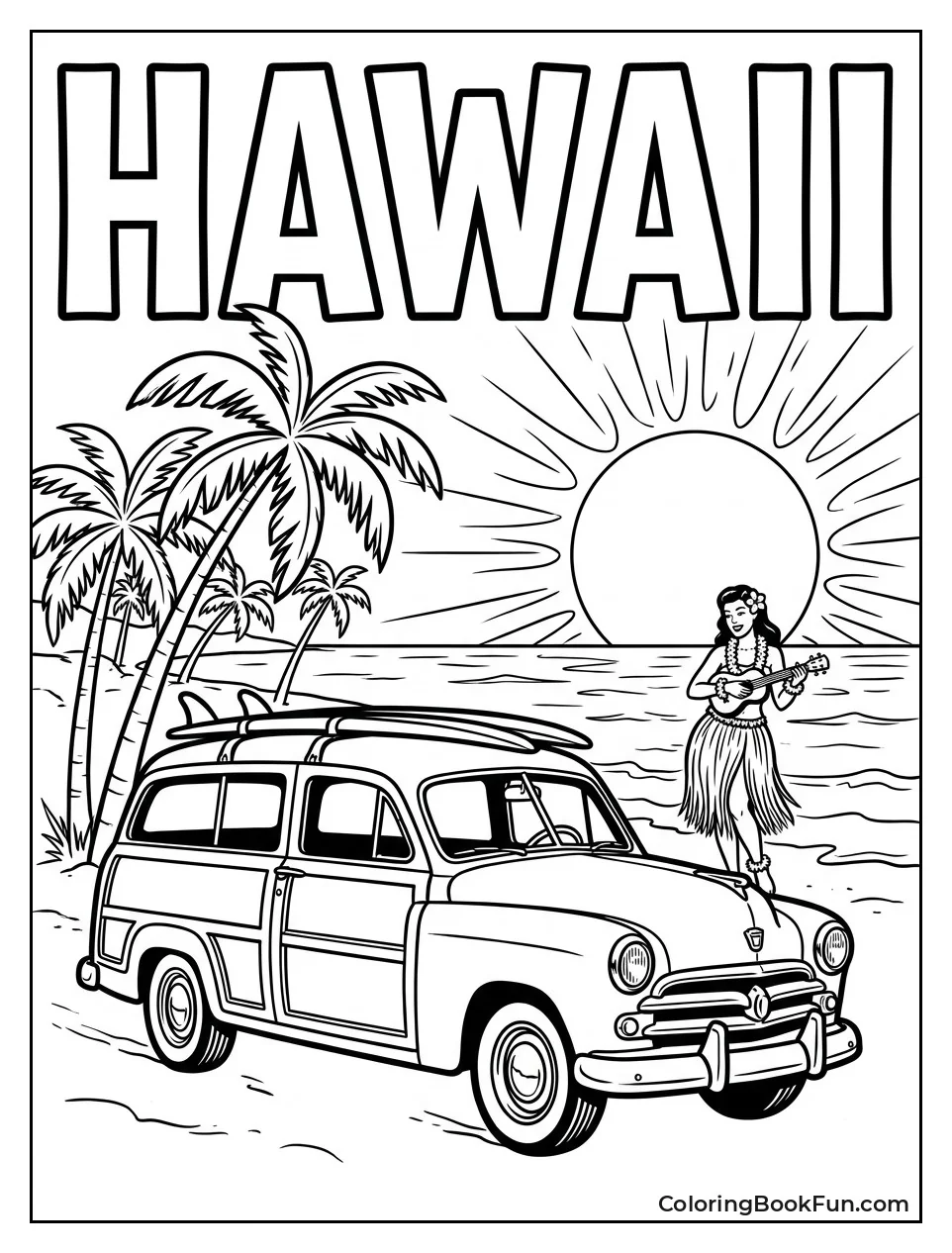 Vintage Postcard of Hawaii