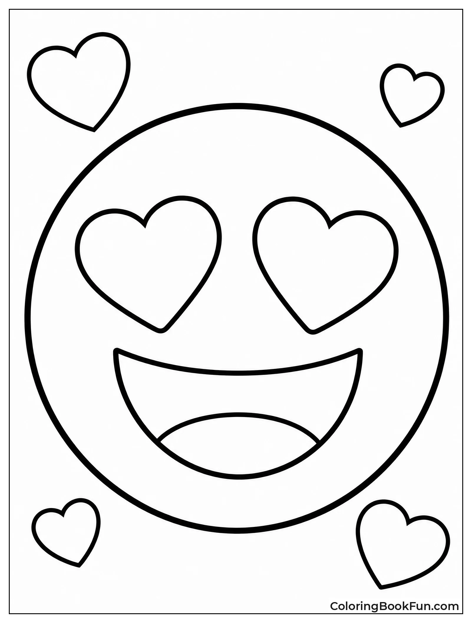 Smiley with Heart Shaped Eyes