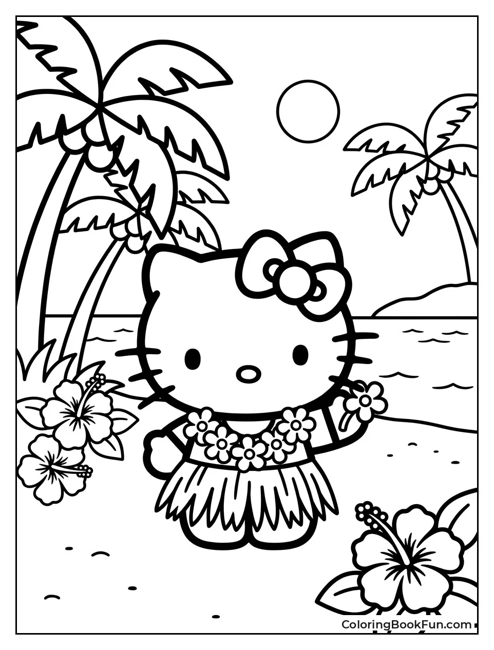 Hello Kitty Wears a Lei