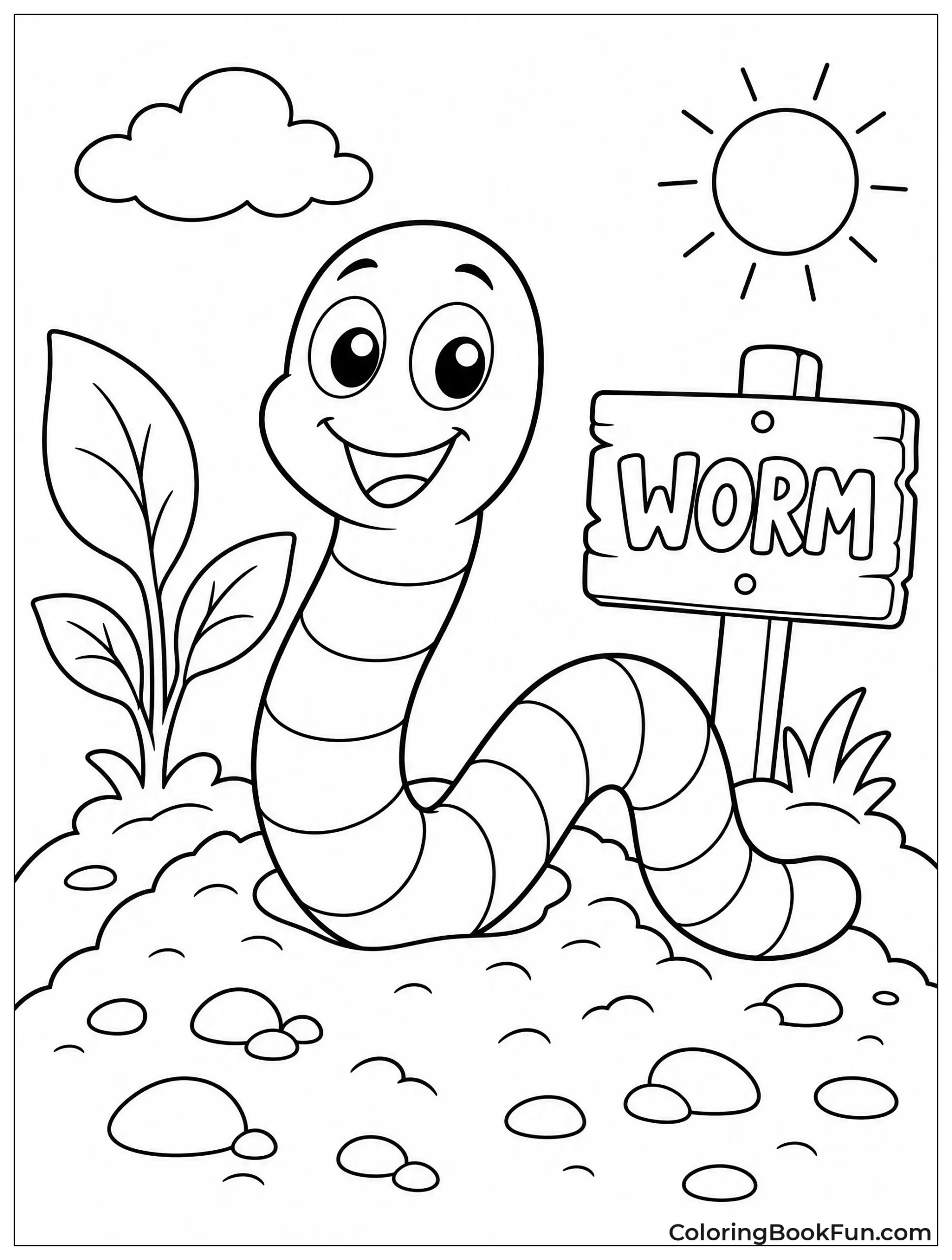 Herman the Worm in Everyday Scene