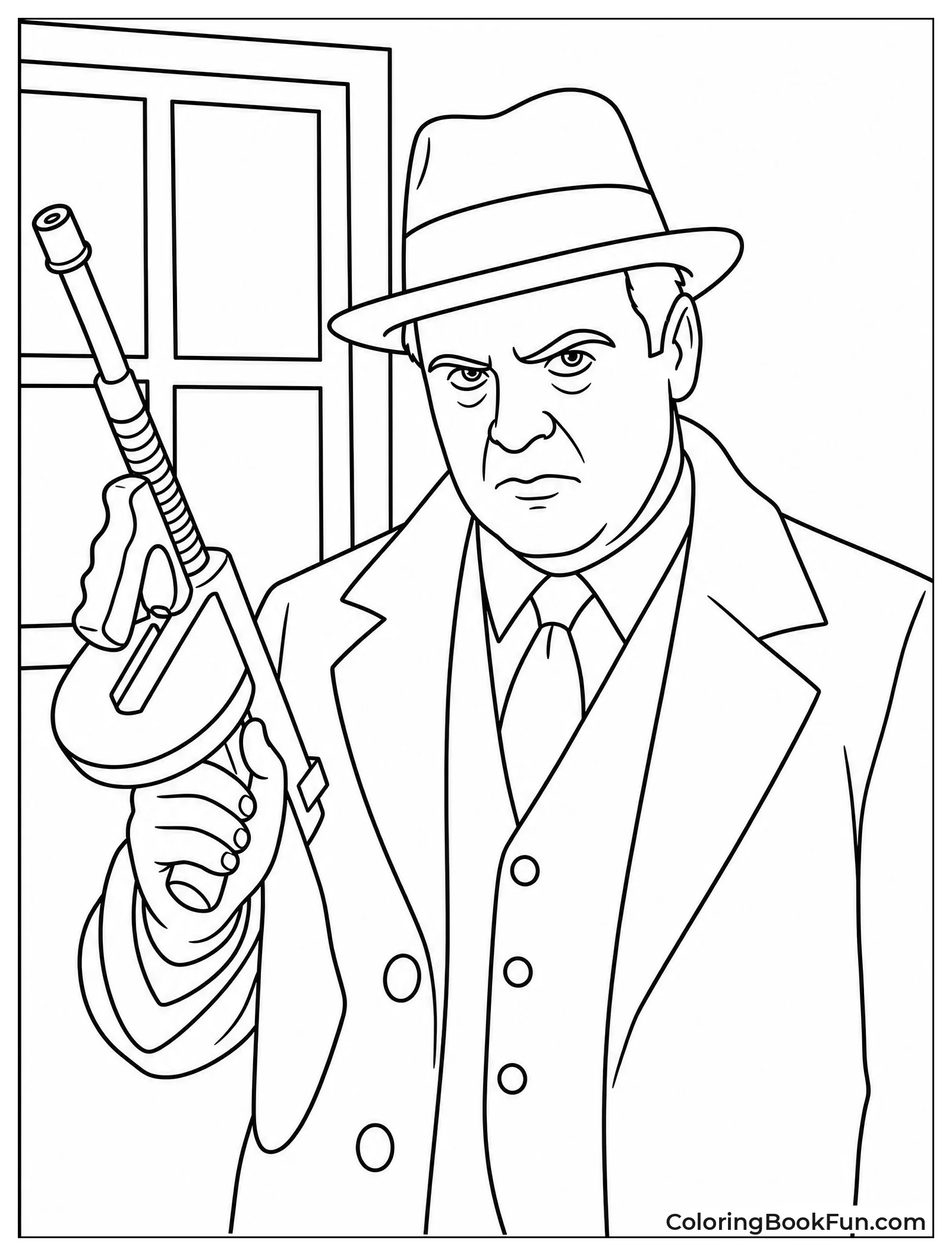 Gangster Johnny Aims Toy Gun