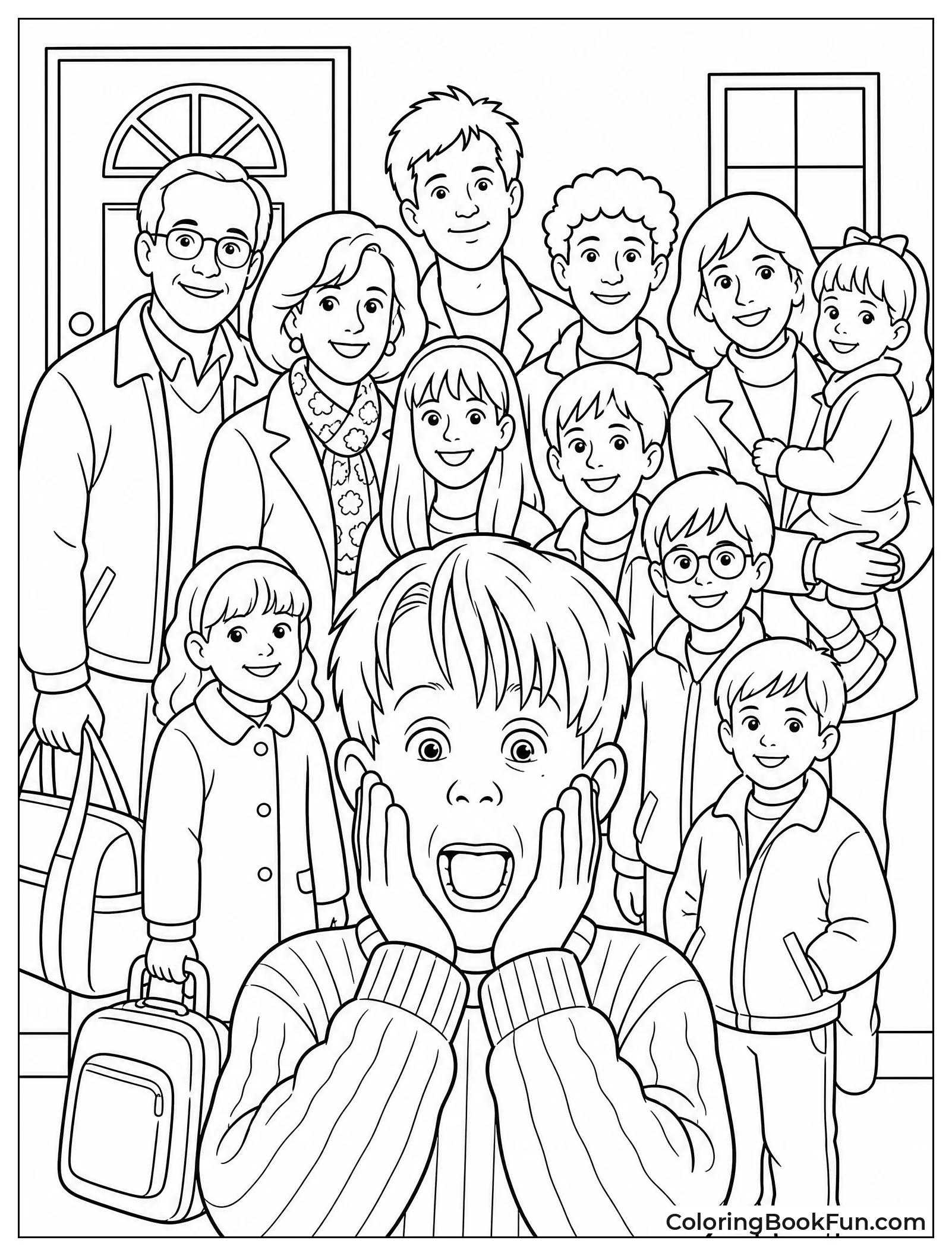 Family Gathers Before Big Trip