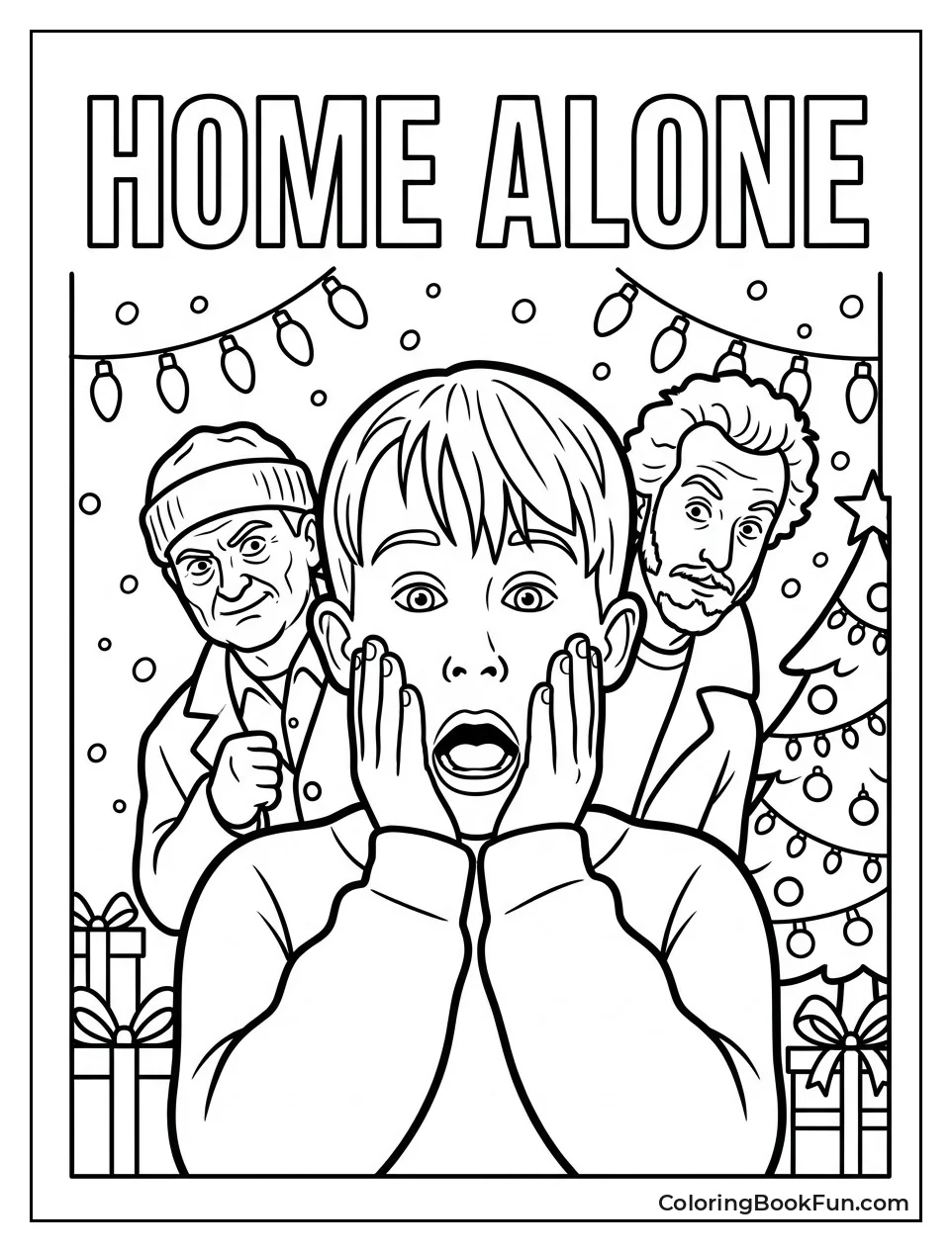 Kevin Faces Wet Bandits on Poster