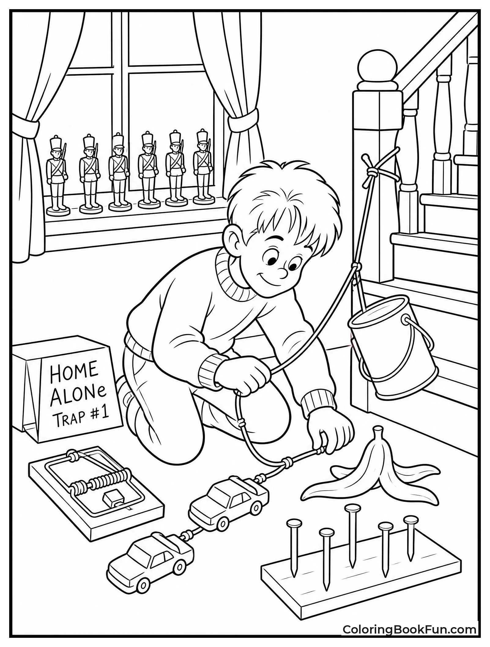 Kevin Sets Up Toy Traps