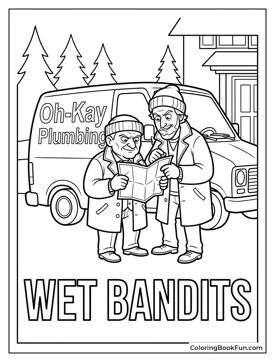Wet Bandits Plot by Their Van