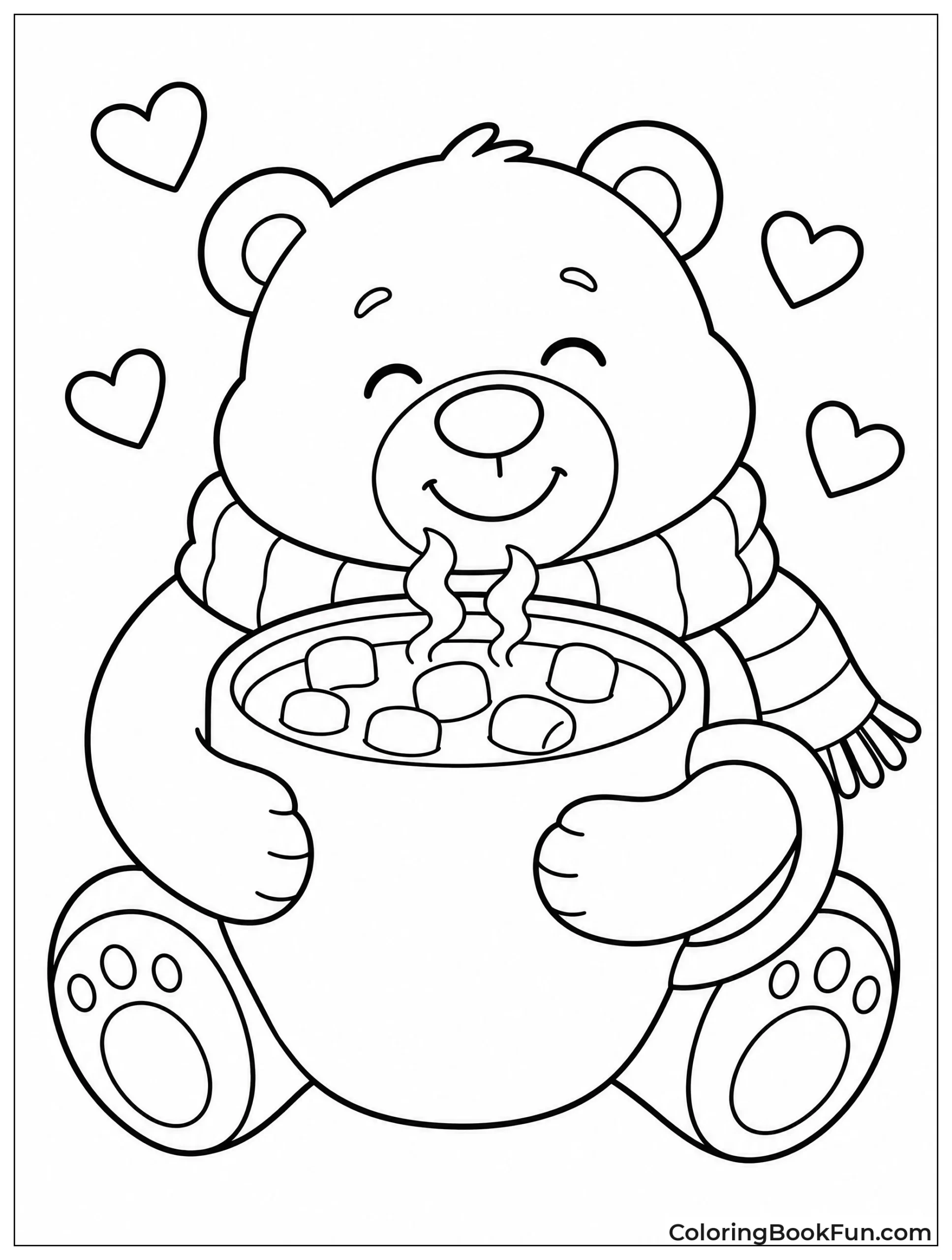 Bear Hugging Giant Cocoa Mug
