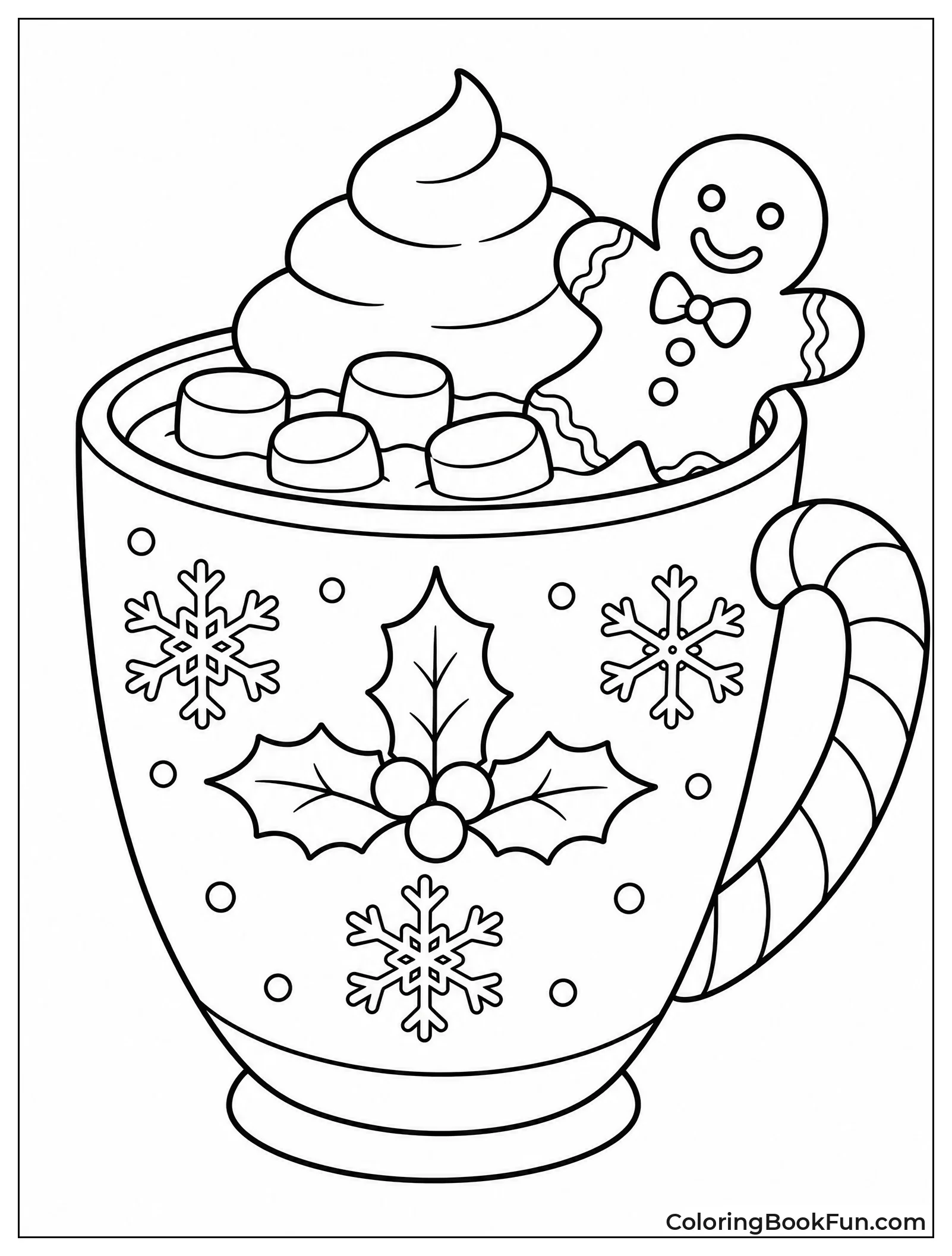 Festive Christmas Cocoa Mug