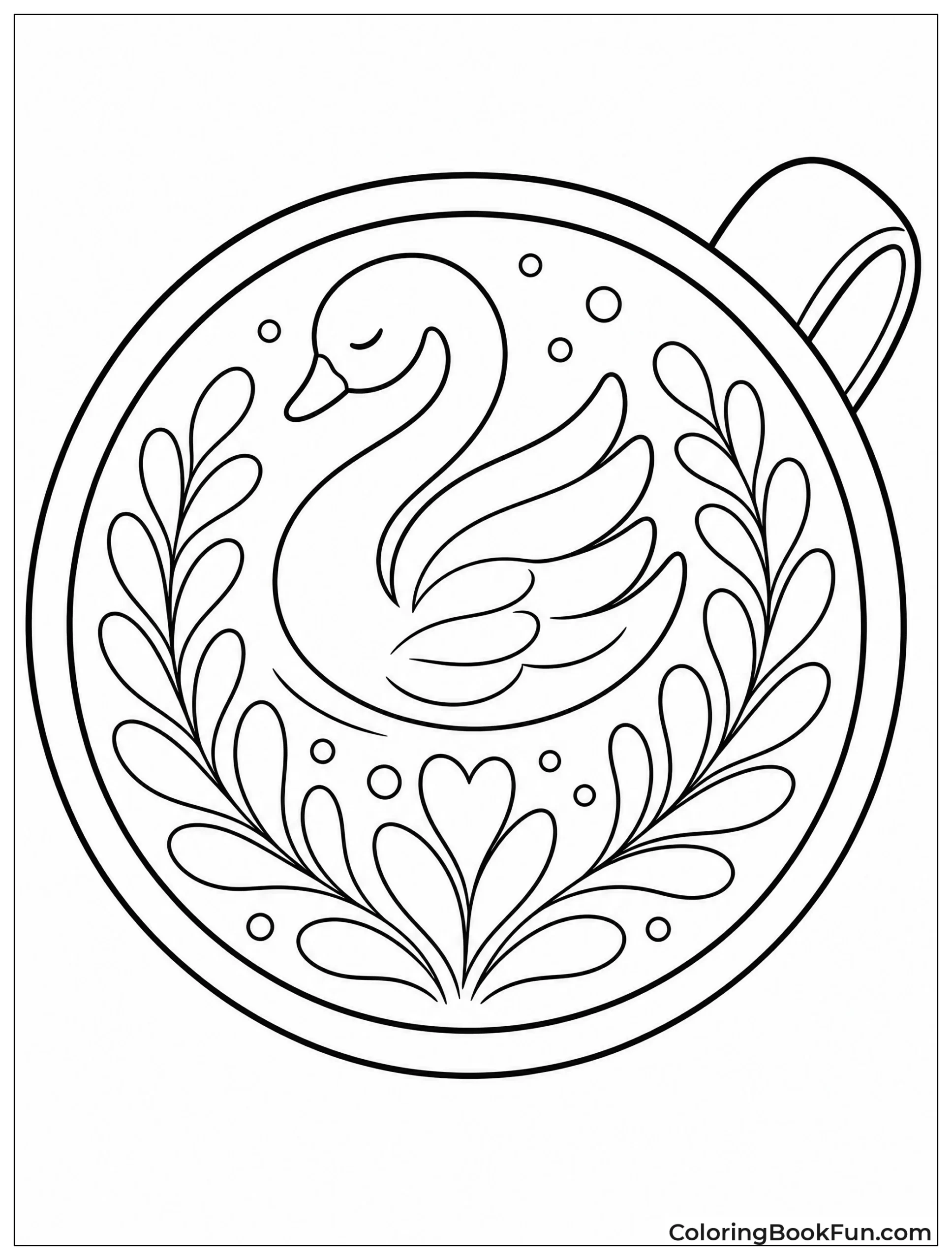 Top Down Cocoa with Swirls