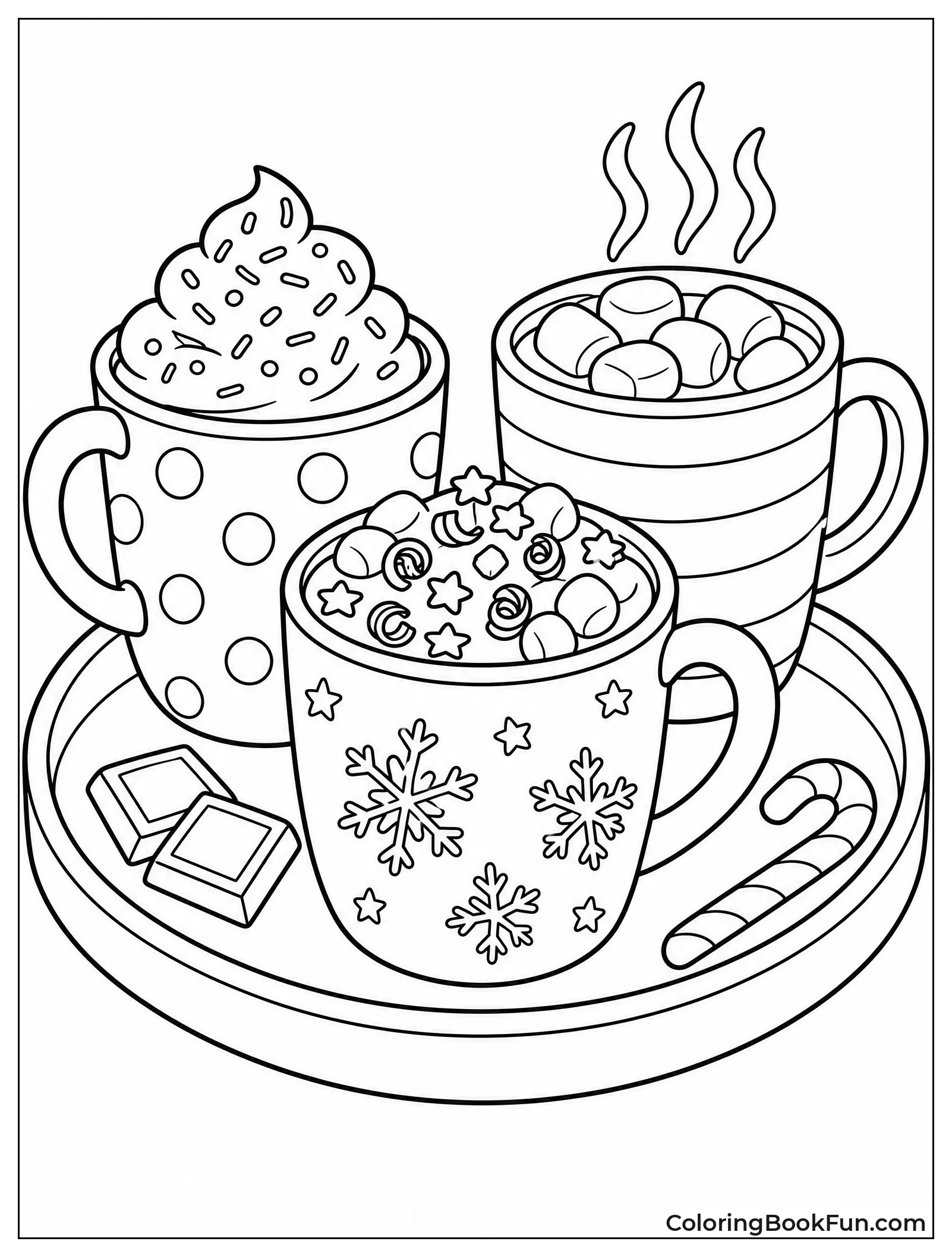 Trio of Cocoa with Toppings