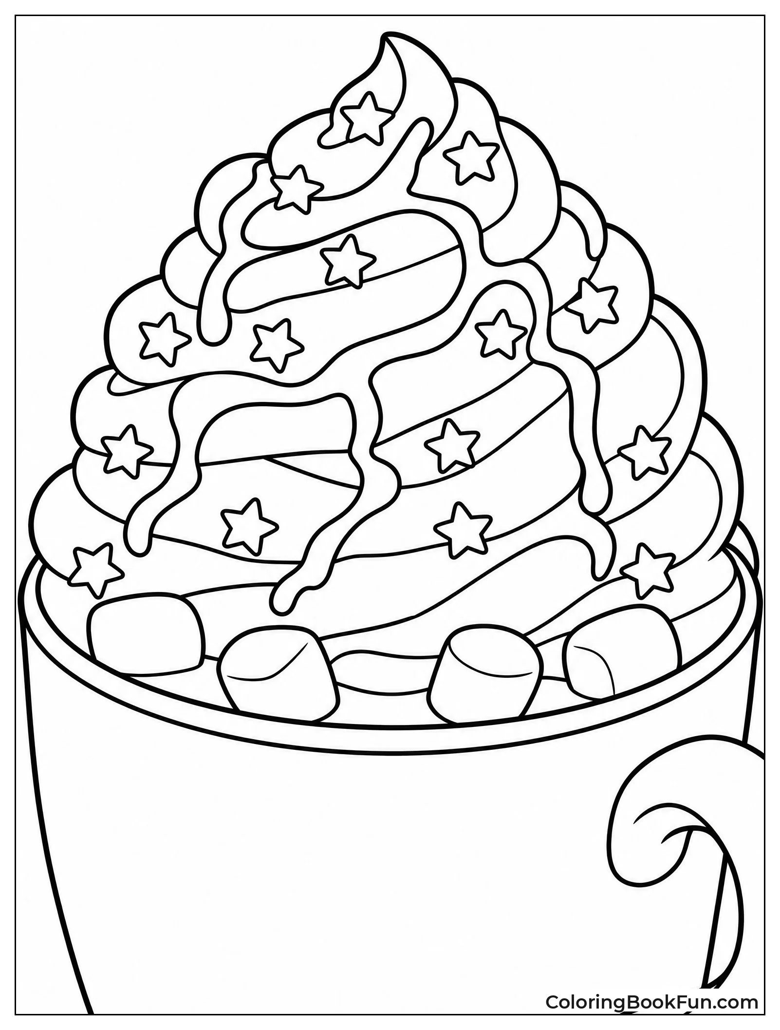 Tall Whipped Cream on Cocoa